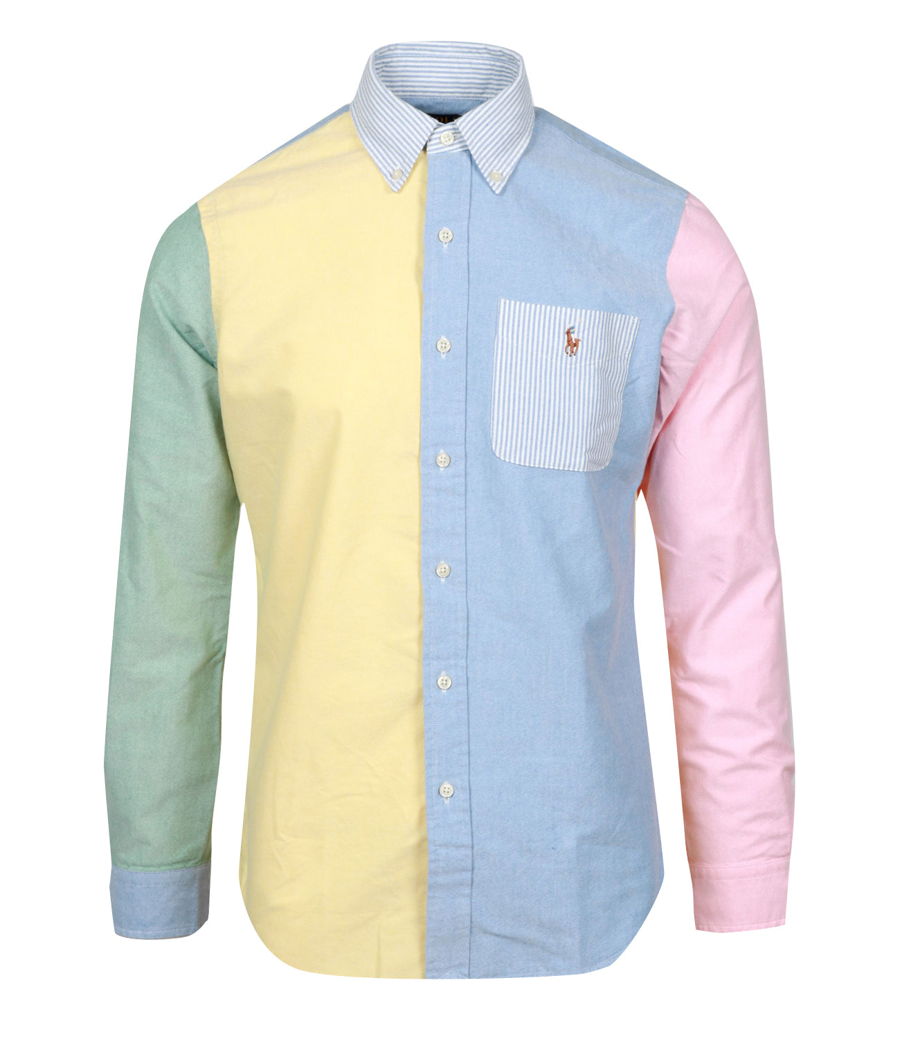 Polo Ralph Lauren Polo Ralph Lauren Yellow and Light Blue Shirt 710925202 carmenboutique