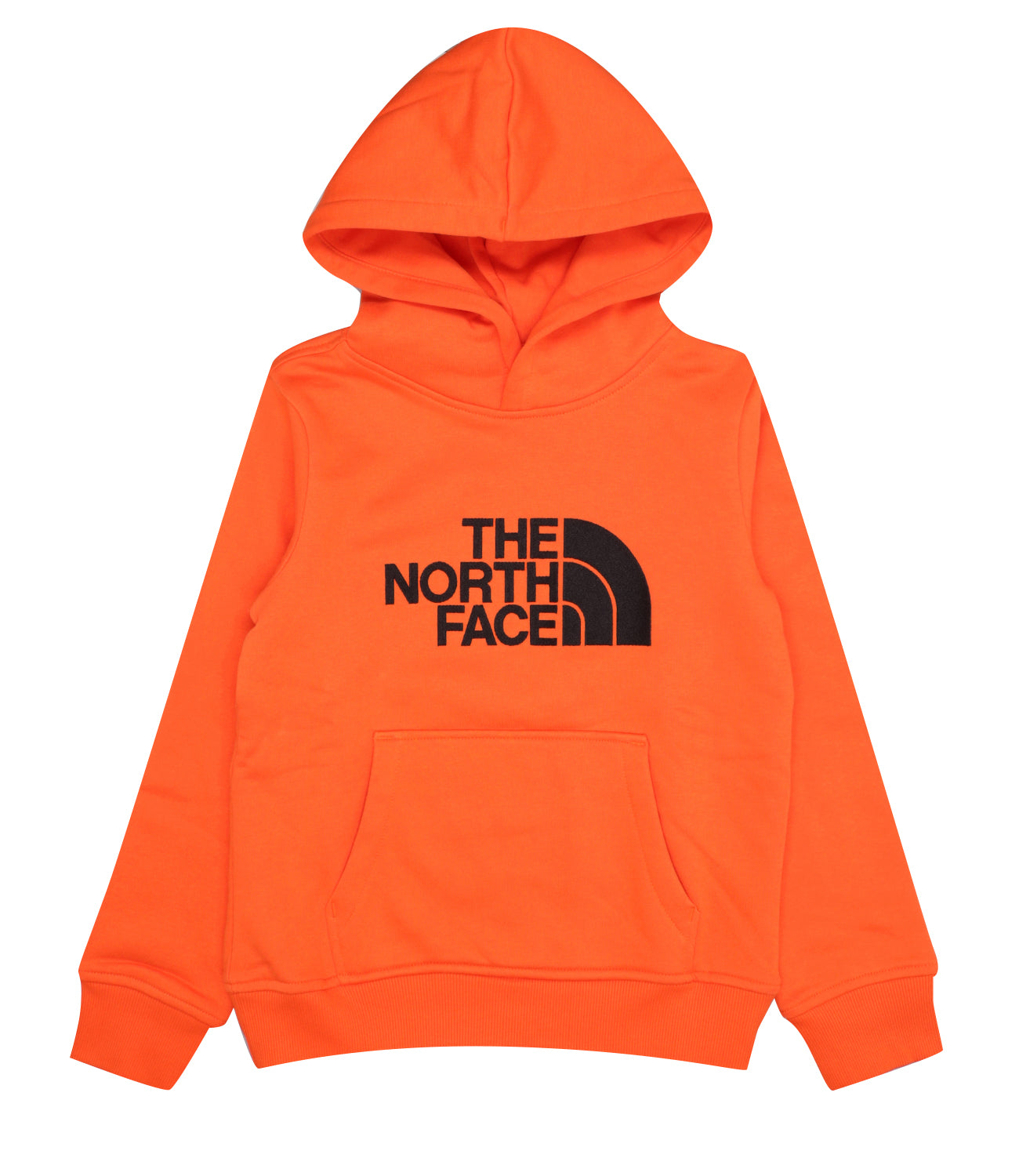 Orange north face sweatshirt deals