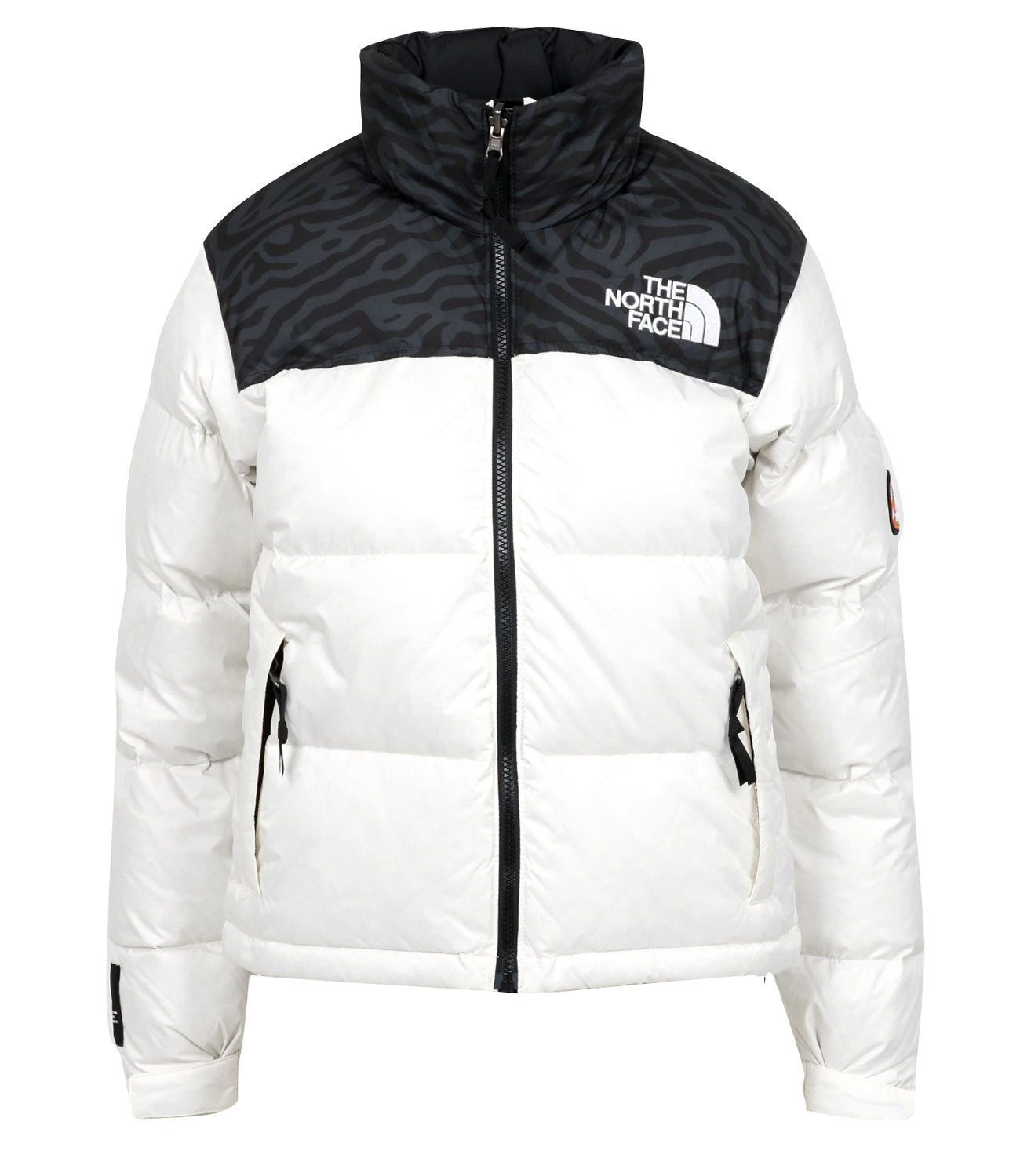 North face nuptse bianco best sale