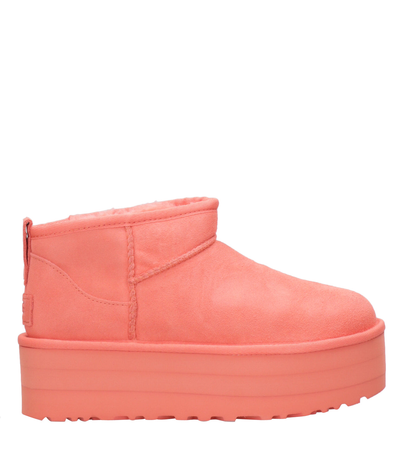 Peach mini shop fluff uggs