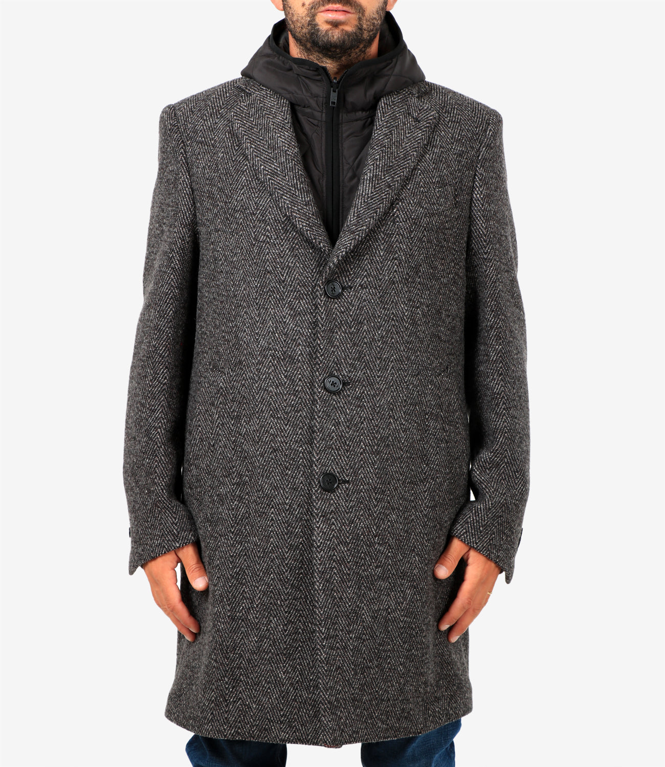 Lazy Double Coat Grey