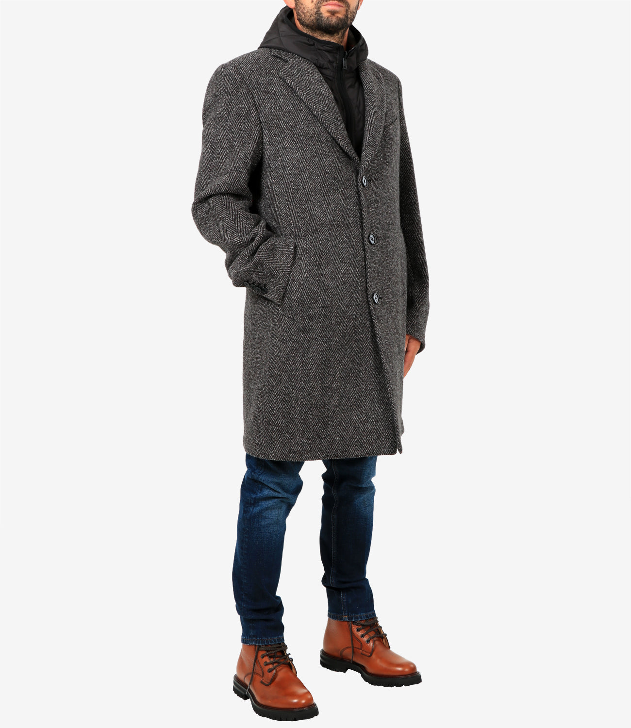 Cappotto Double Coat Lazy Grigio