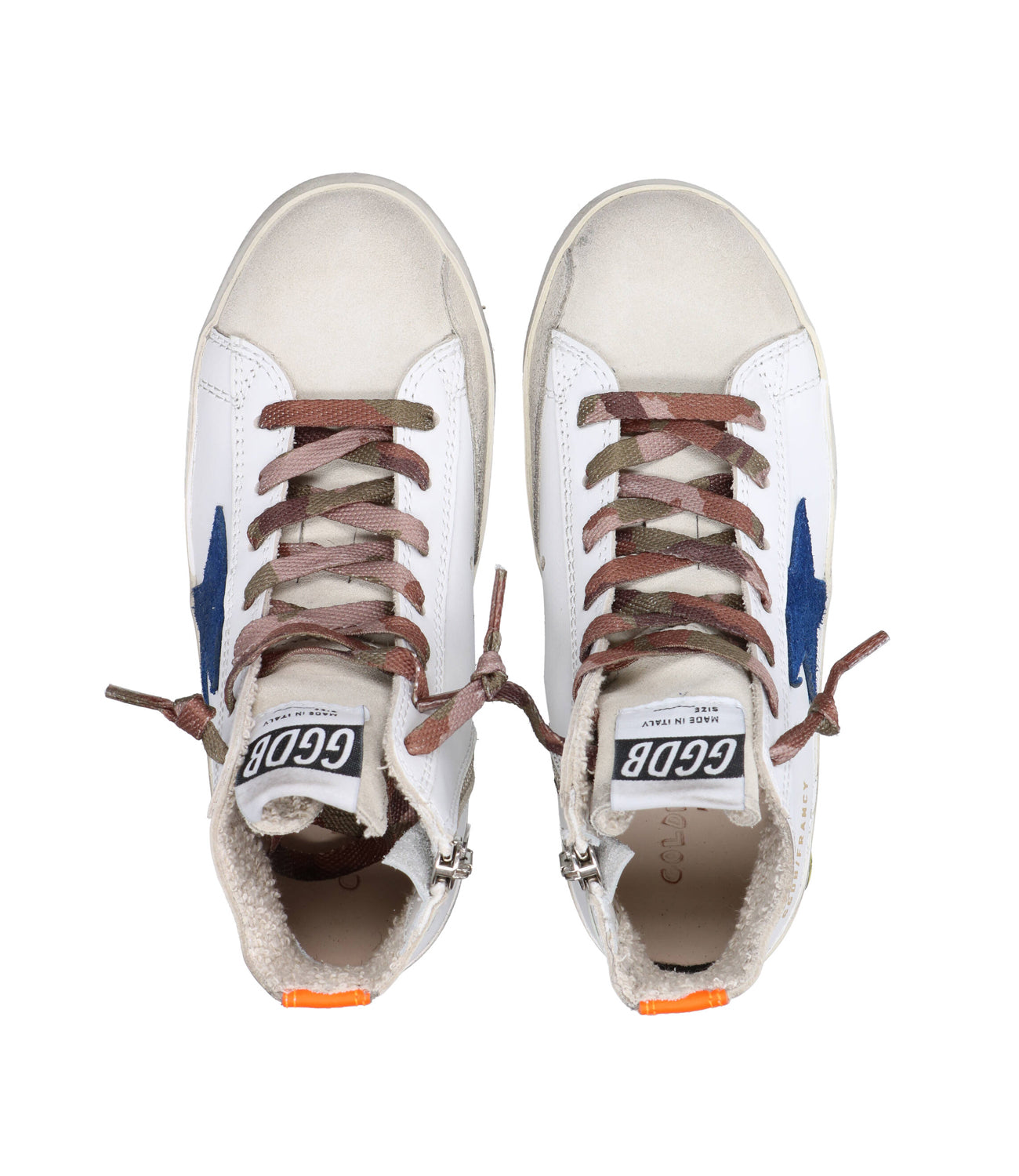 Francy Sneakers White, Bluette and Orange