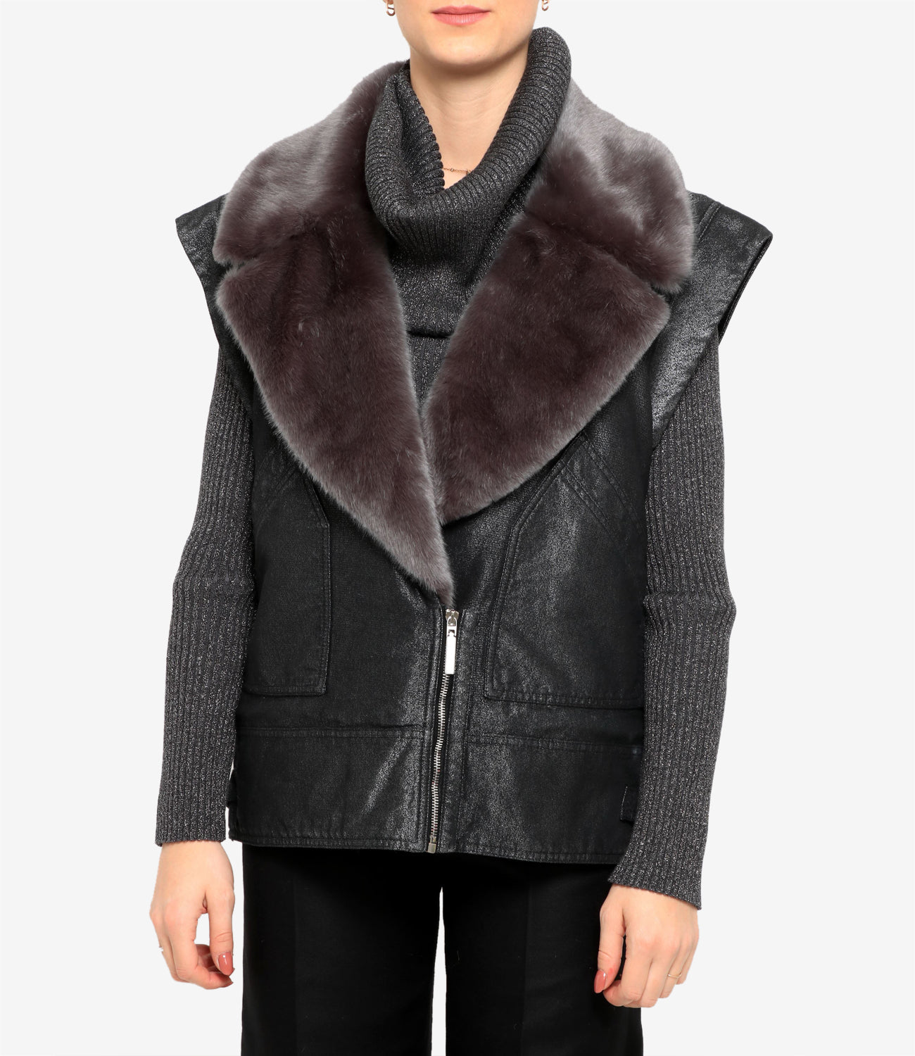 Alberta Ferretti | Gilet Silver