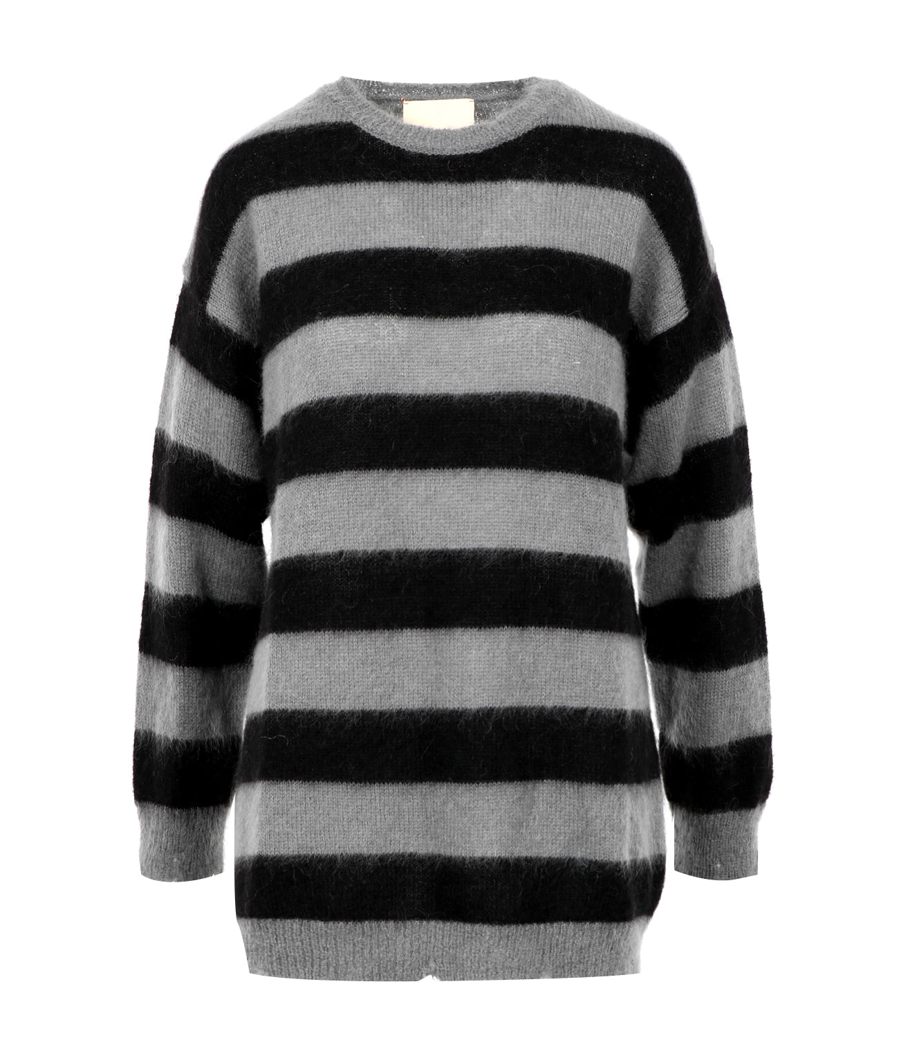 Aniye By | Maglia Pull Stripes Grigio e Nero