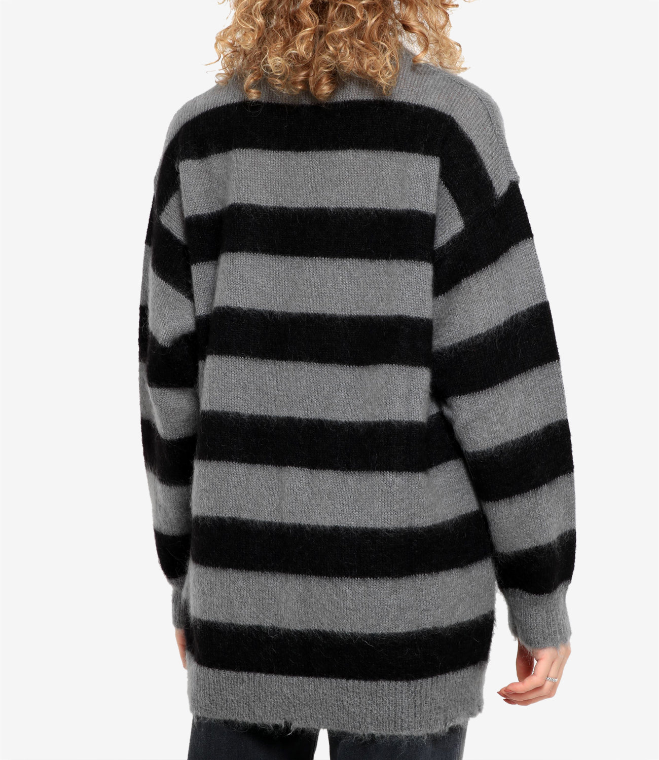 Aniye By | Maglia Pull Stripes Grigio e Nero