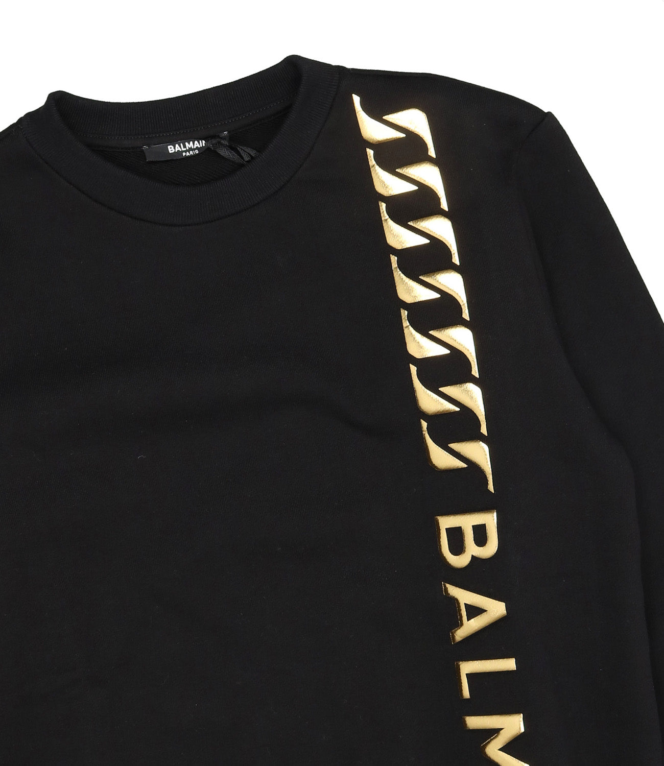 Balmain | Black and Gold Sweatshirt