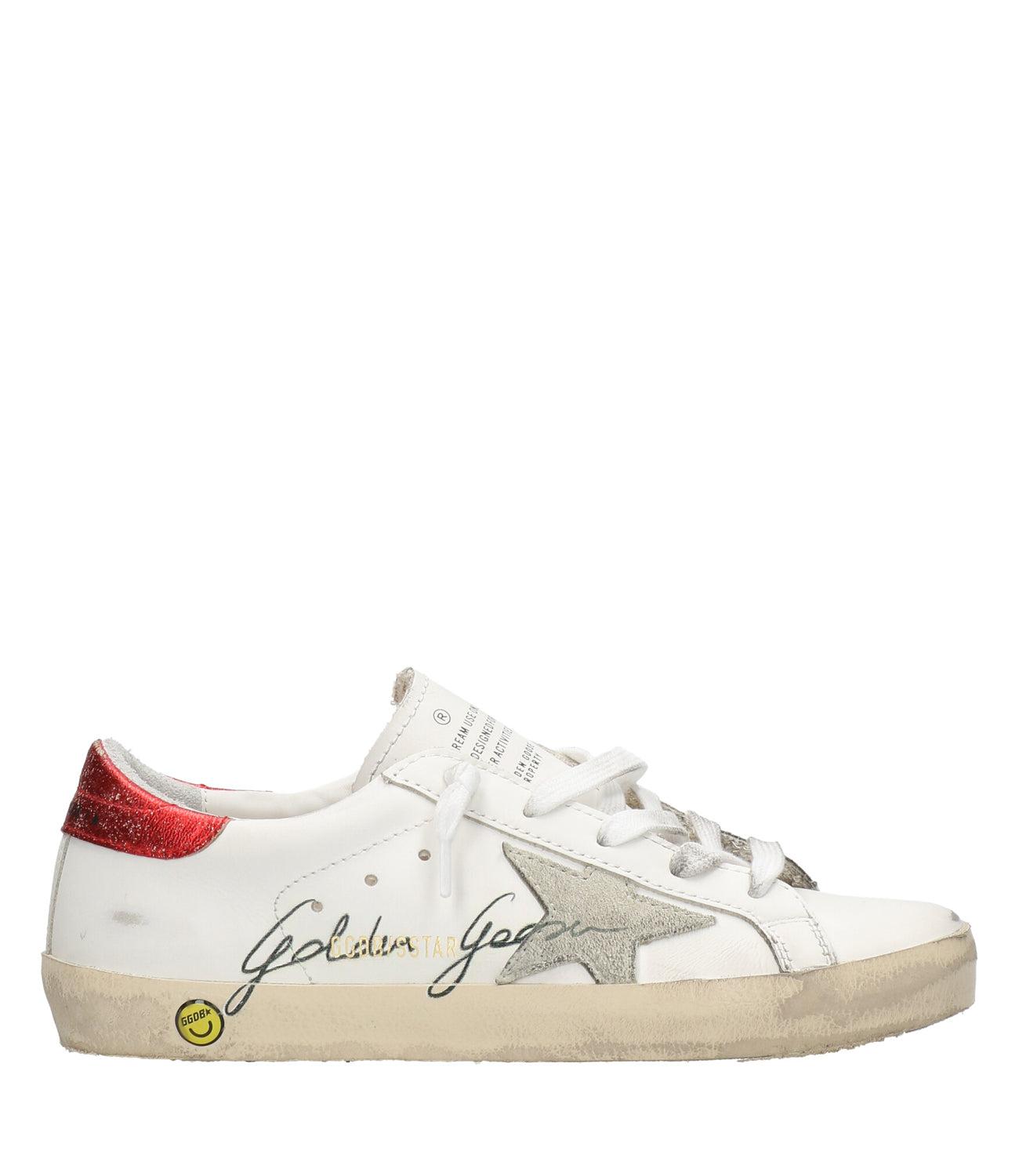 Golden Goose | Sneakers Superstar Bianca, Rossa e Argento