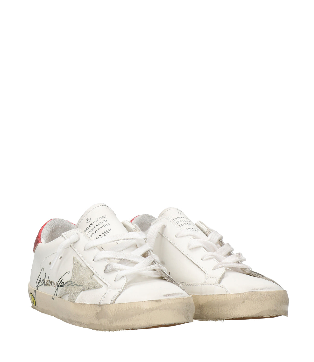 Golden Goose | Sneakers Superstar Bianca, Rossa e Argento