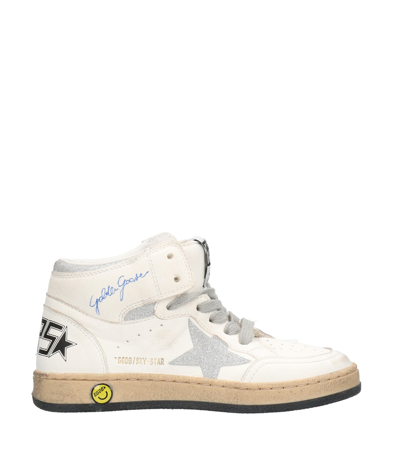 Golden Goose | Sneakers Sky Star Bianca e Argento