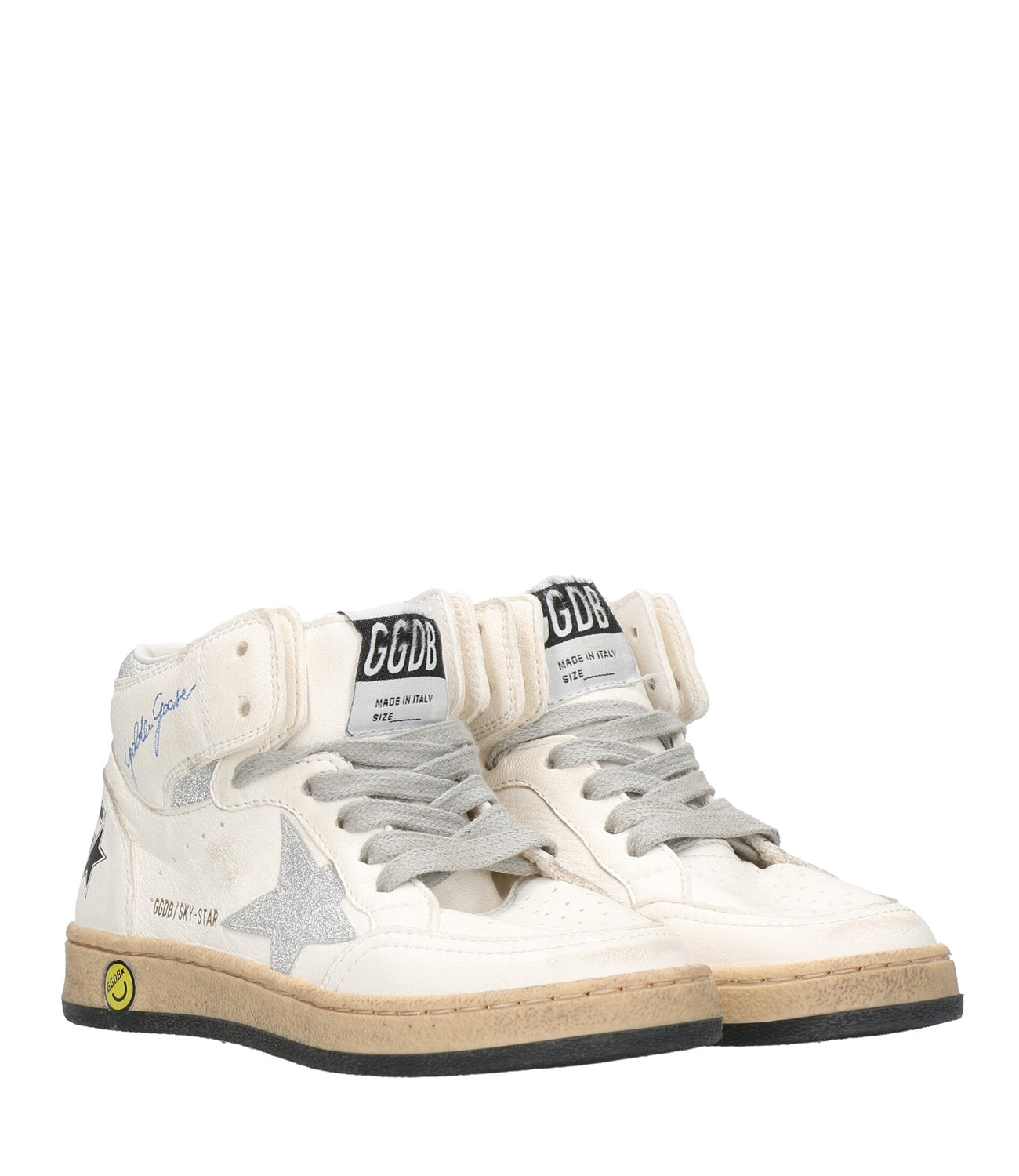 Golden Goose | Sneakers Sky Star Bianca e Argento