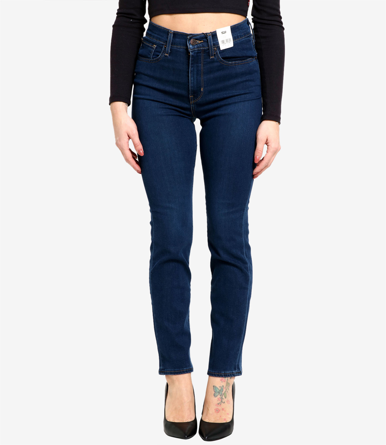 Levis | Jeans 724 High rise straight Denim Scuro