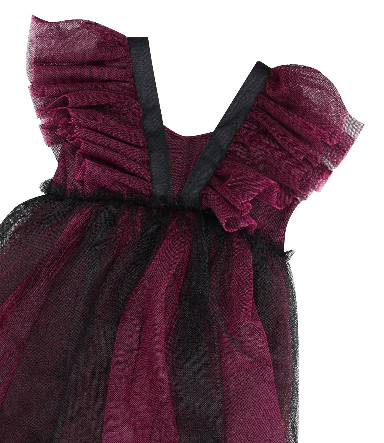 Philosophy di Lorenzo Serafini Kids | Bordeaux and Black Dress