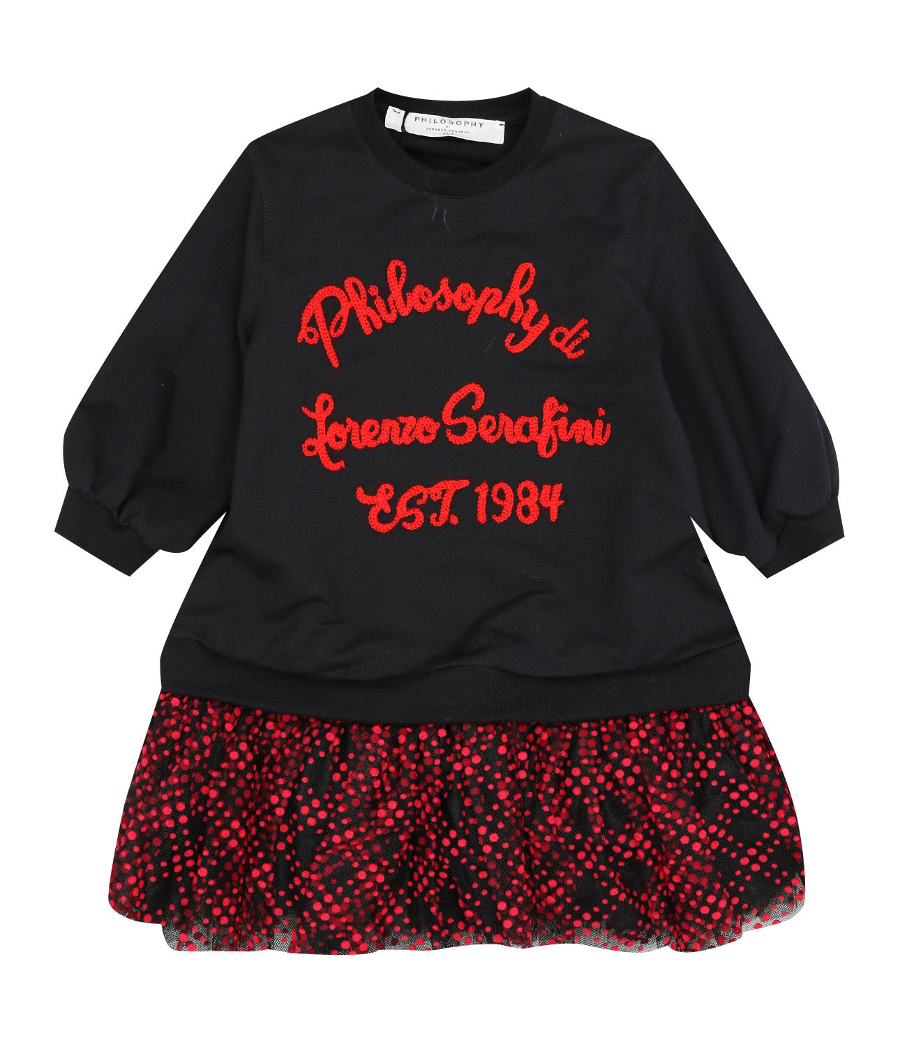 Philosophy di Lorenzo Serafini Kids | Black and Red Dress