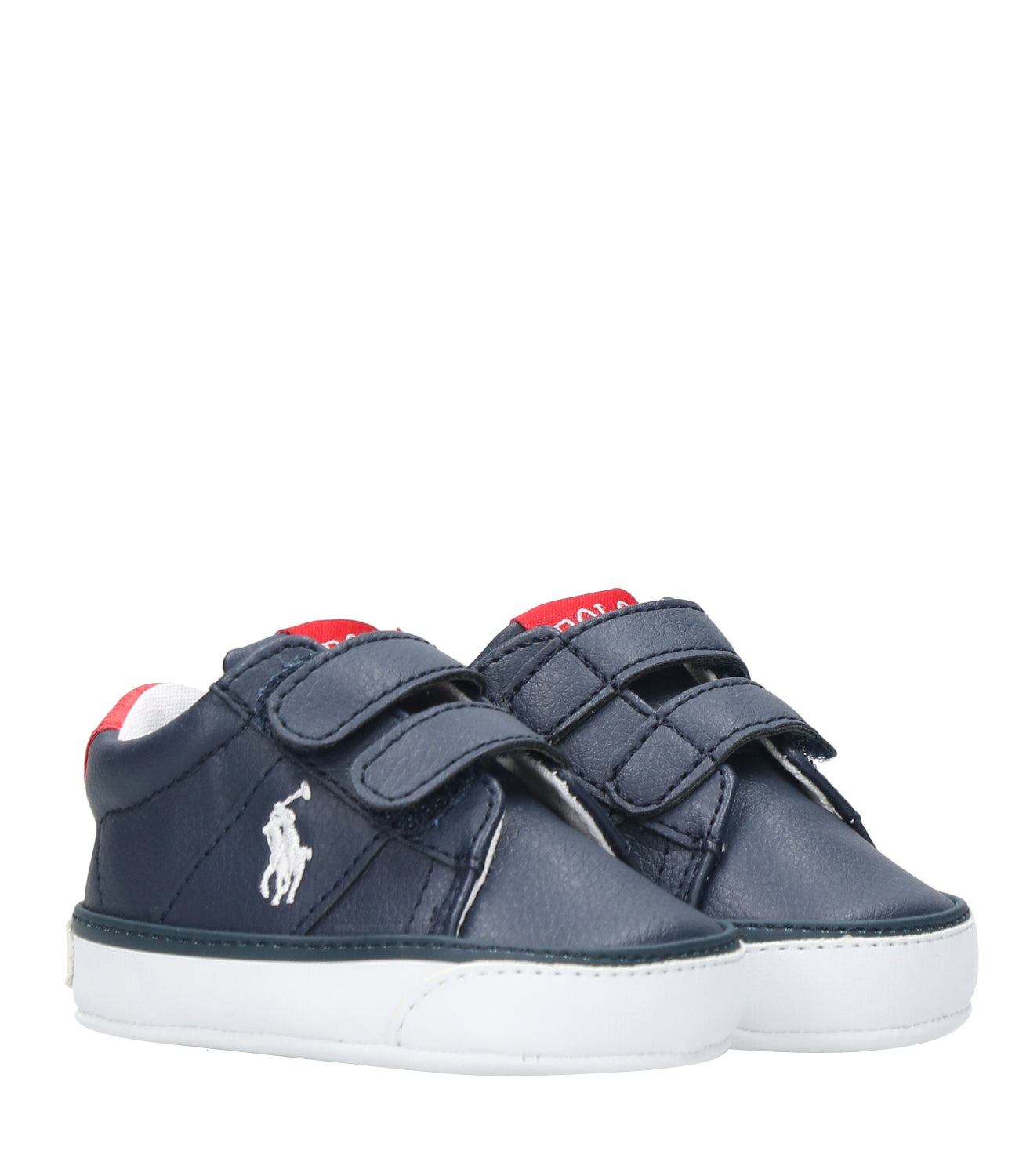 Ralph Lauren Childrenswear | Navy Blue and Red Sneakers