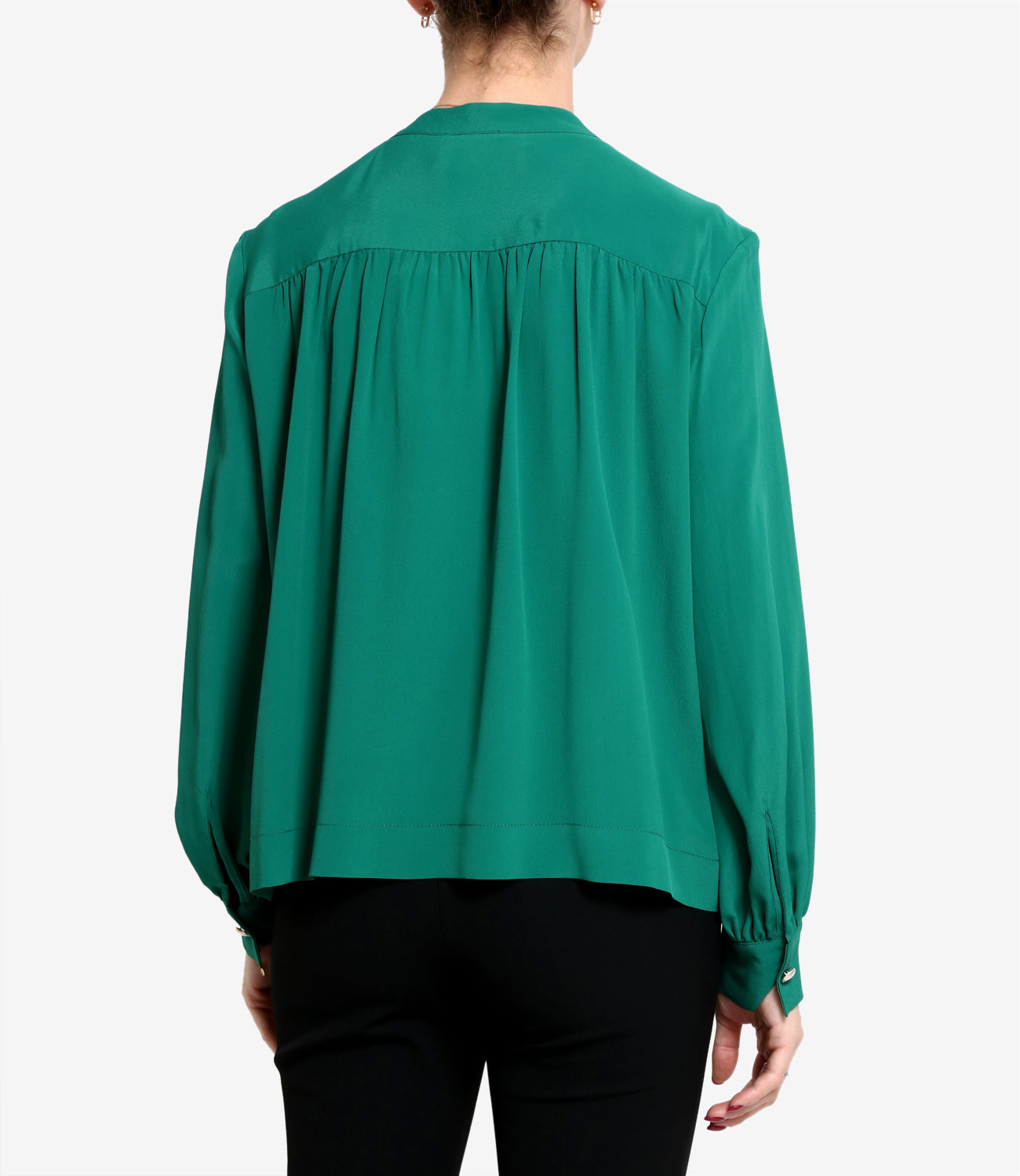 Simona Corsellini | Green and Black Blouse