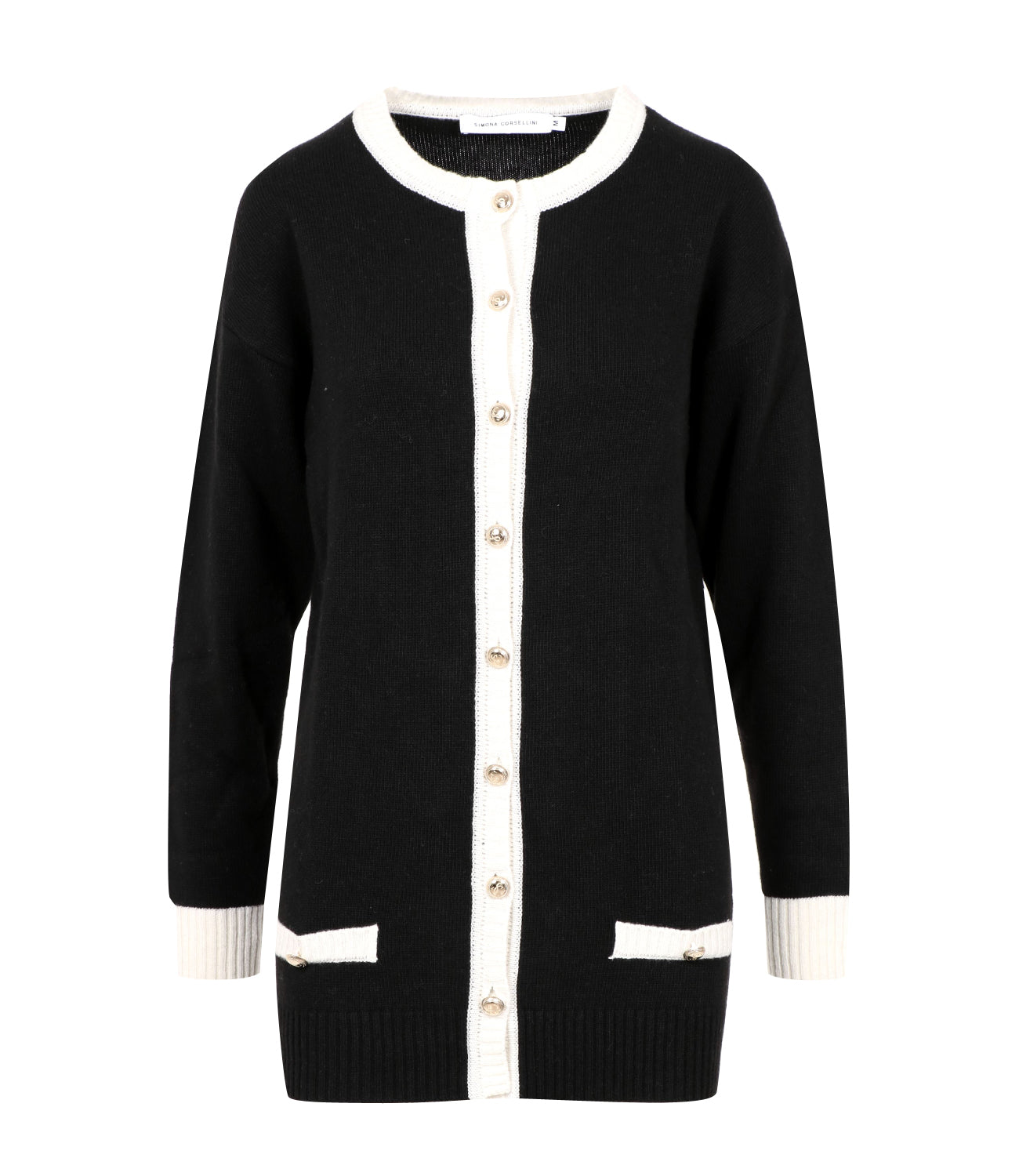 Simona Corsellini | Cardigan Nero e Bianco