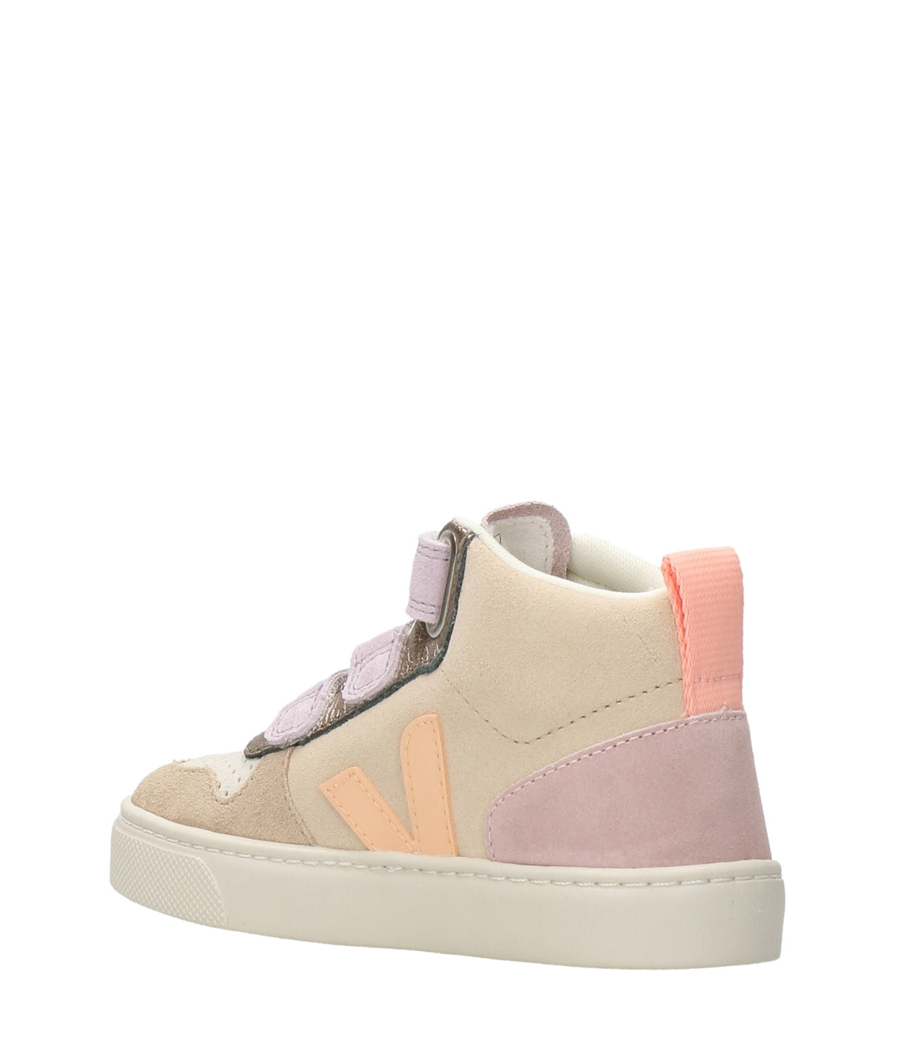 Veja Kids | Beige,White and Lilac Sneakers