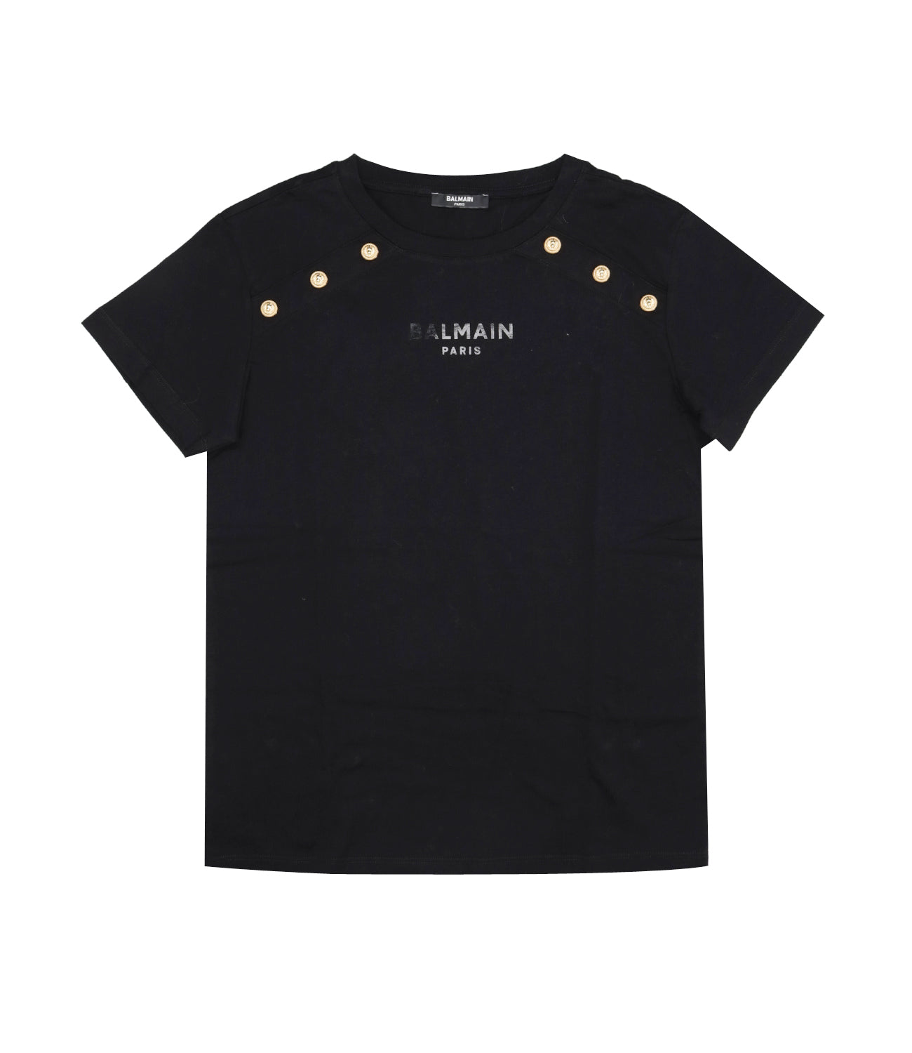 Balmain Kids | T-Shirt Nera e Oro