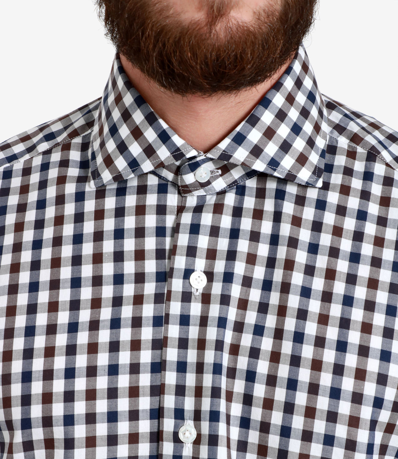 Barba | Camicia Blu e Marrone