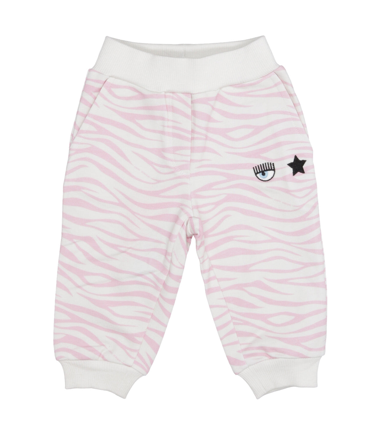 Chiara Ferragni Kids | Pantalone Sportivo Panna e Rosa