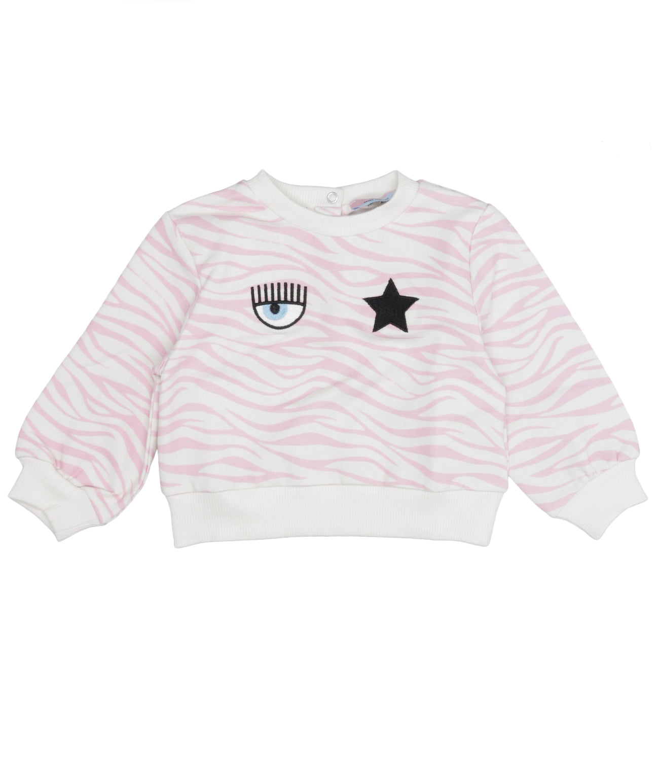 Chiara Ferragni Kids | Felpa Panna e Rosa