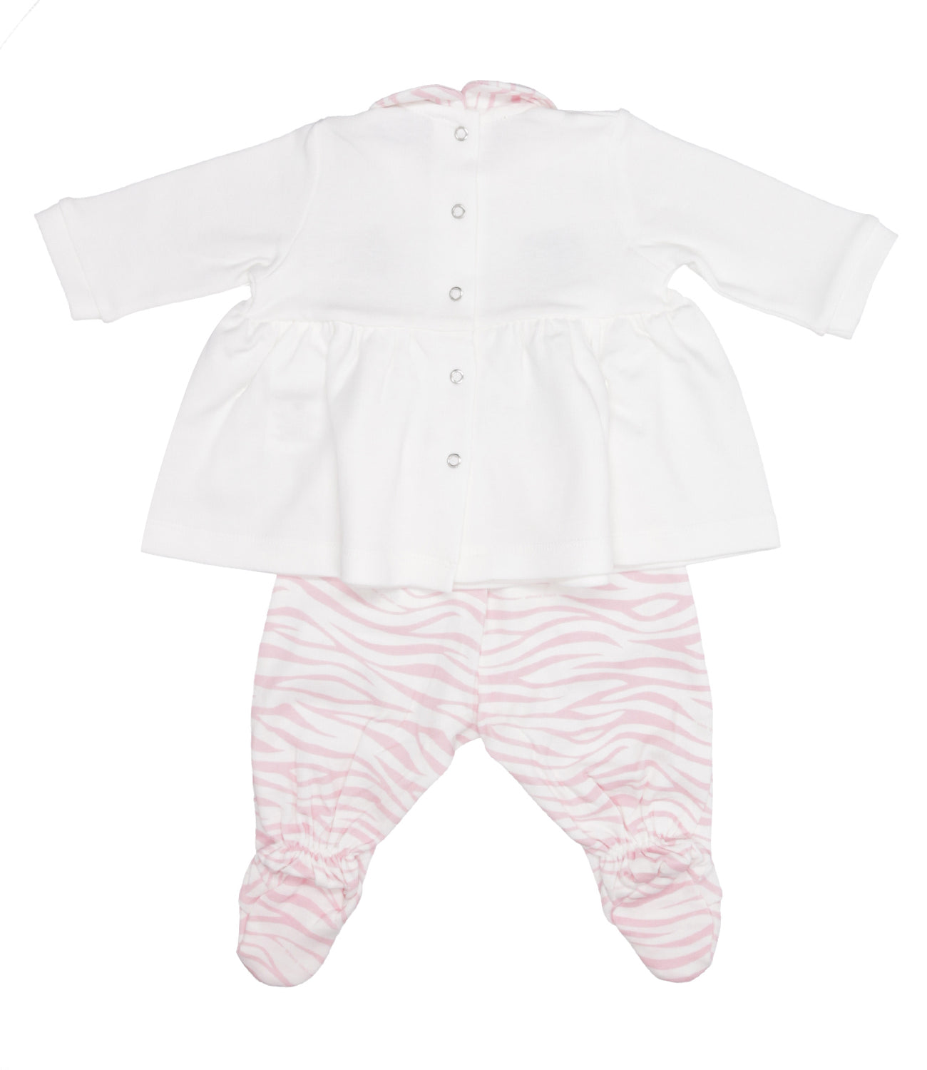 Chiara Ferragni Kids | Cream and Pink Sweater+Leggins Set