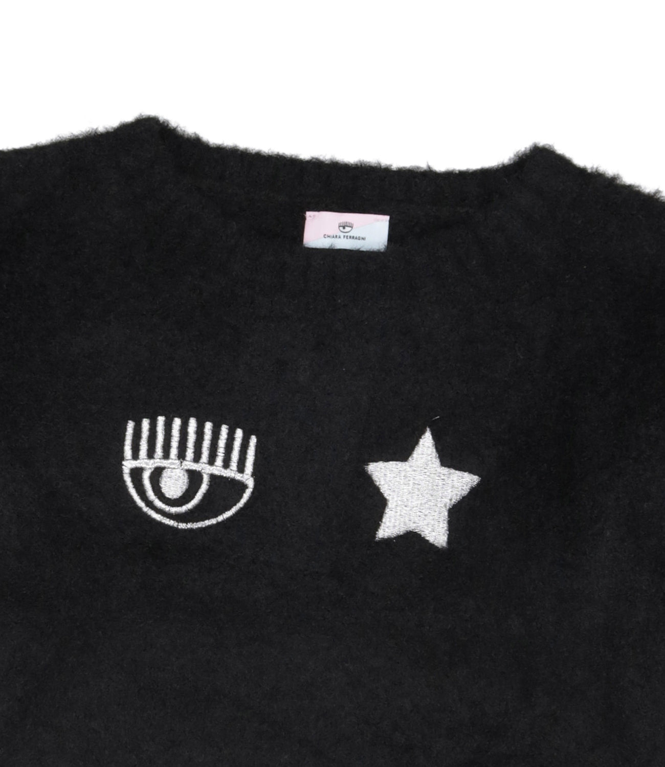 Chiara Ferragni Kids | Maglia Logo Eye Star Nera