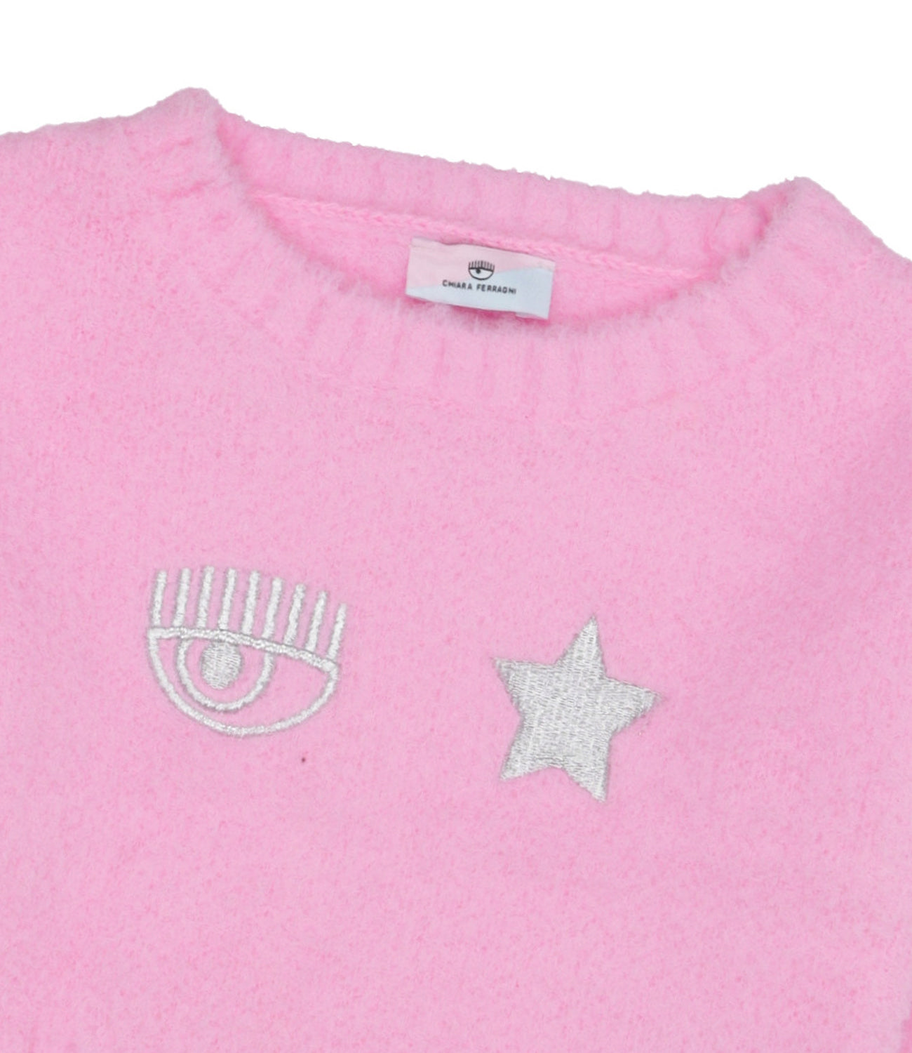 Chiara Ferragni Kids | Pink Eye Star Logo Sweater