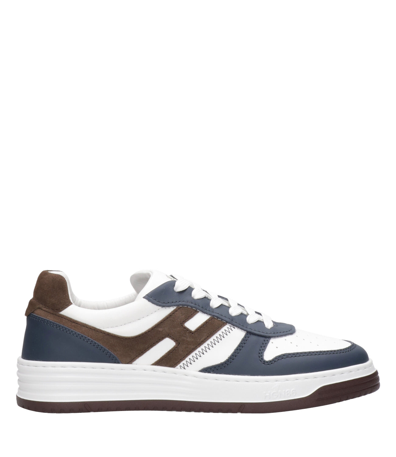 Hogan | Sneakers H60 Allacciato Bianco, Blu e Marrone