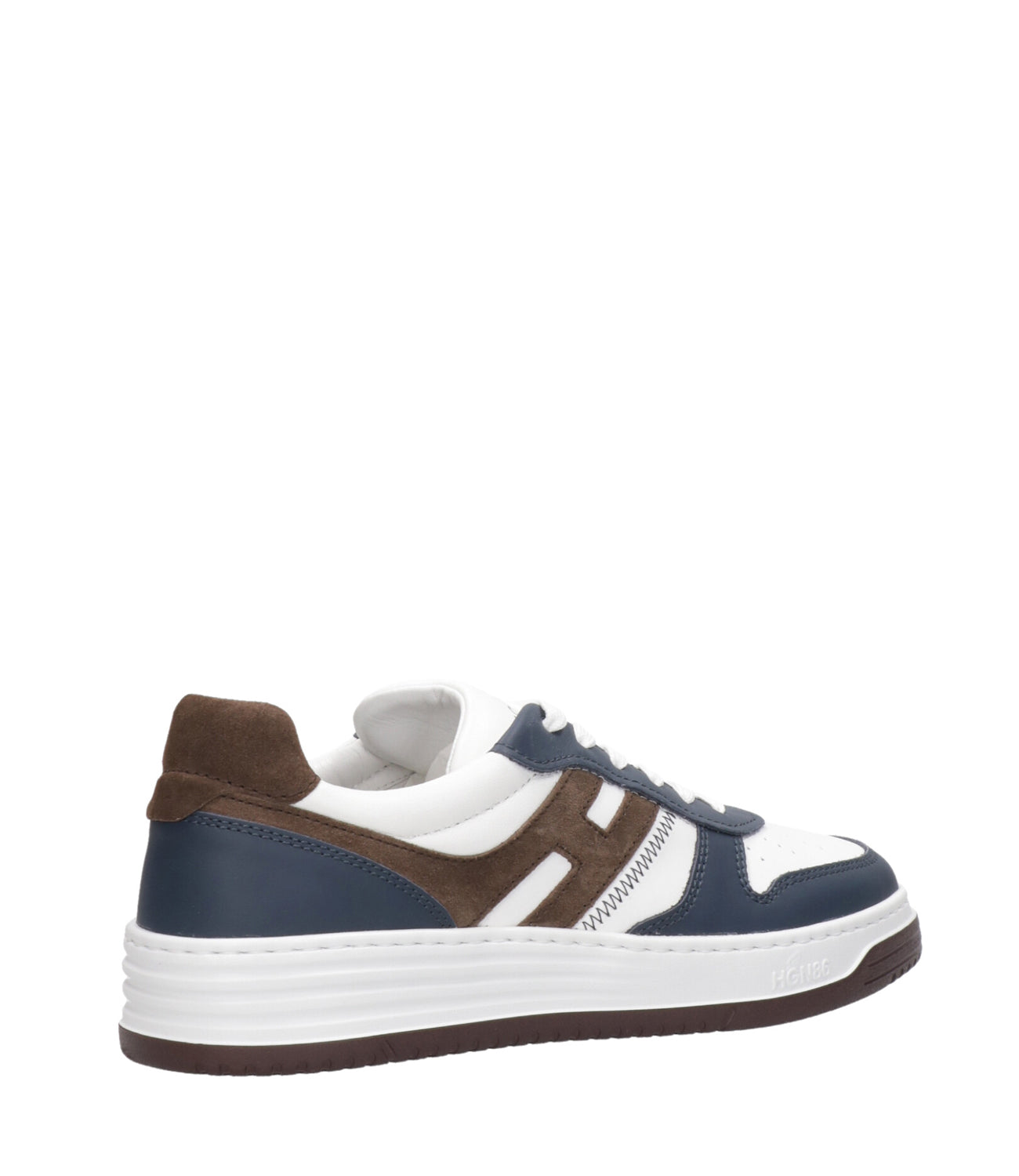 Hogan | Sneakers H60 Lace-up White, Blue and Brown