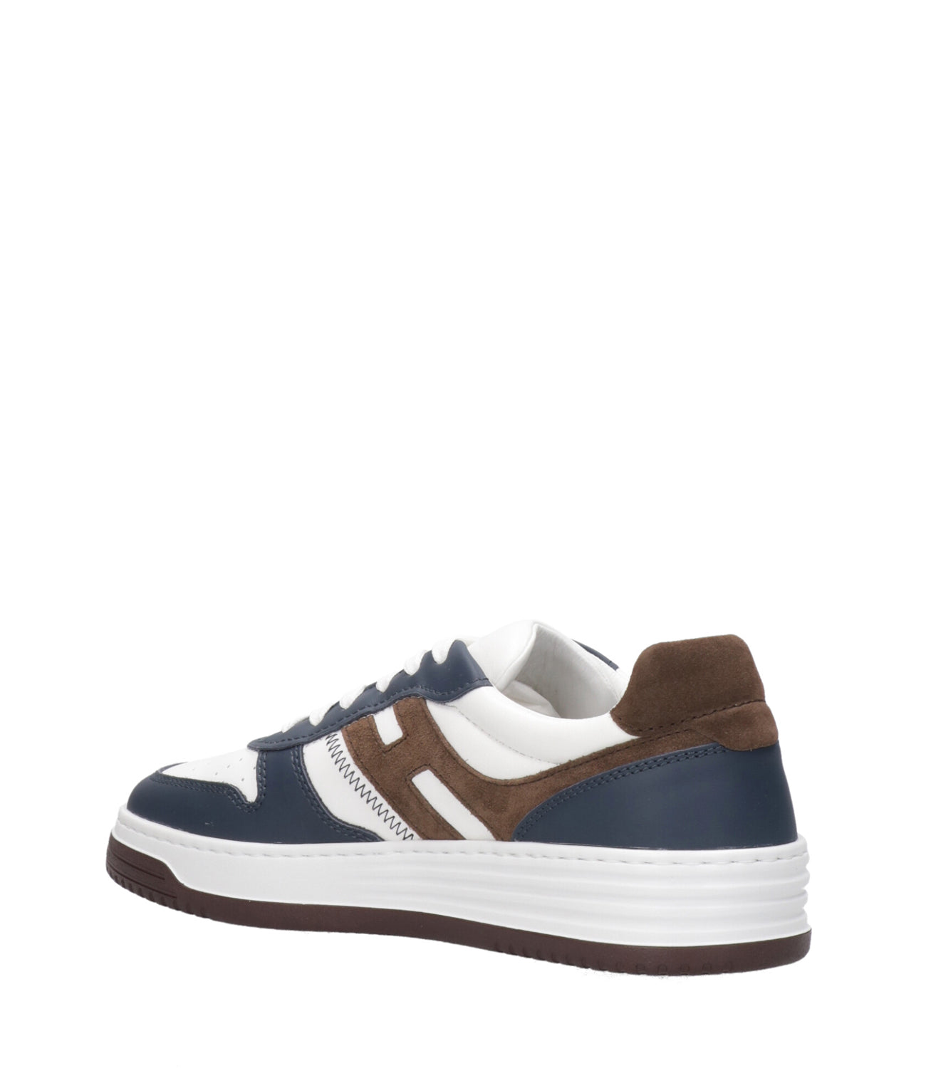 Hogan | Sneakers H60 Lace-up White, Blue and Brown