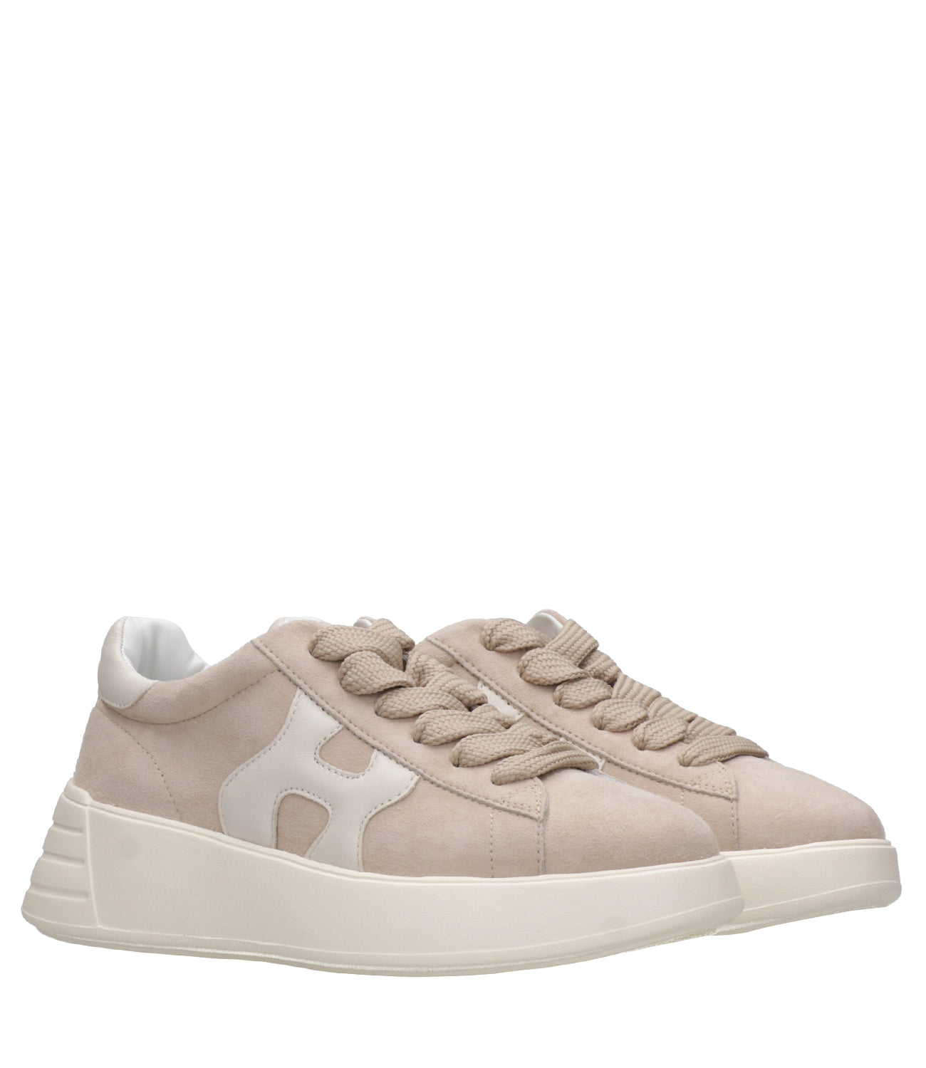 Hogan | Sneakers Rebel H562 Allacciato H Beige