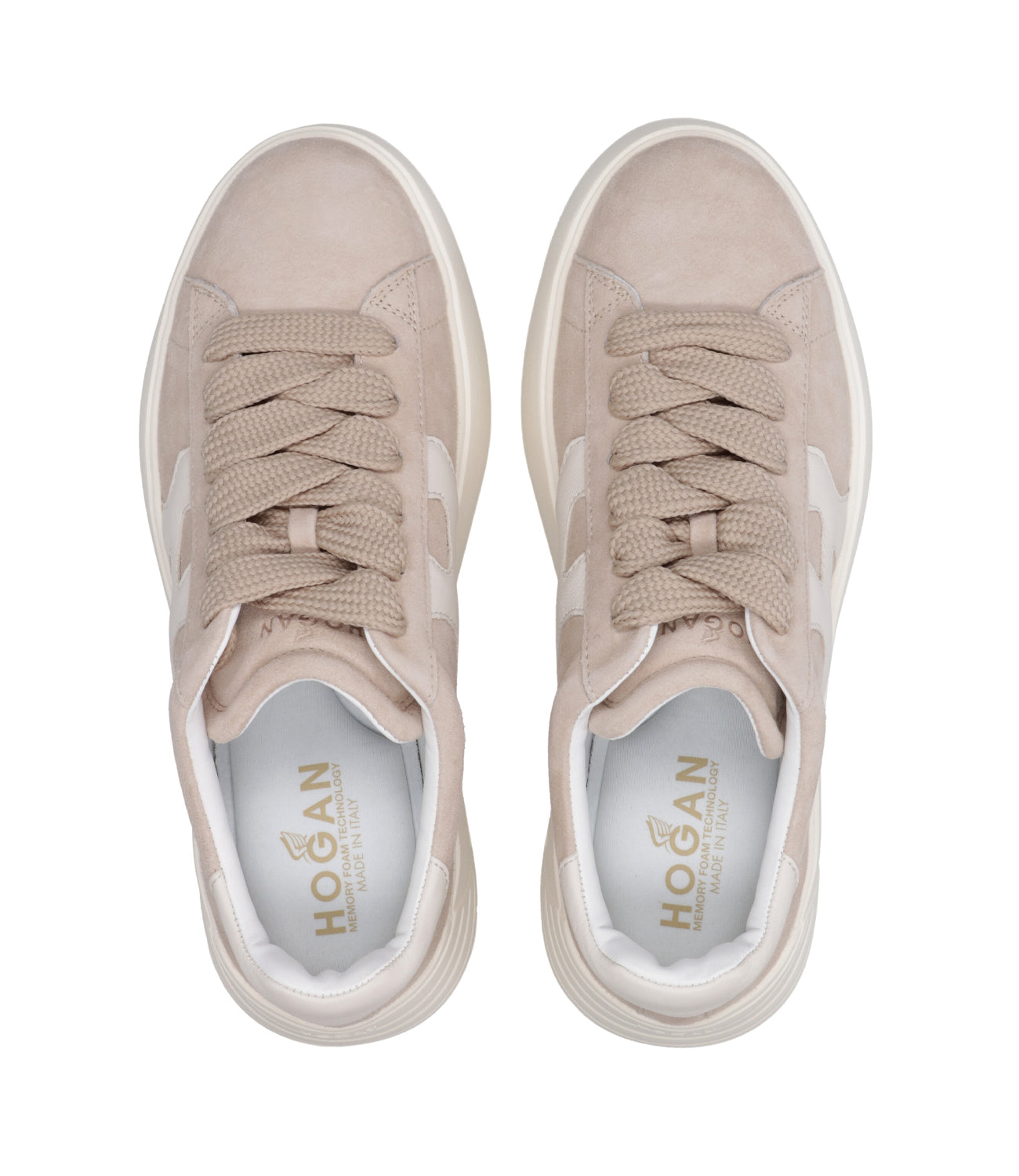 Hogan | Sneakers Rebel H562 Allacciato H Beige