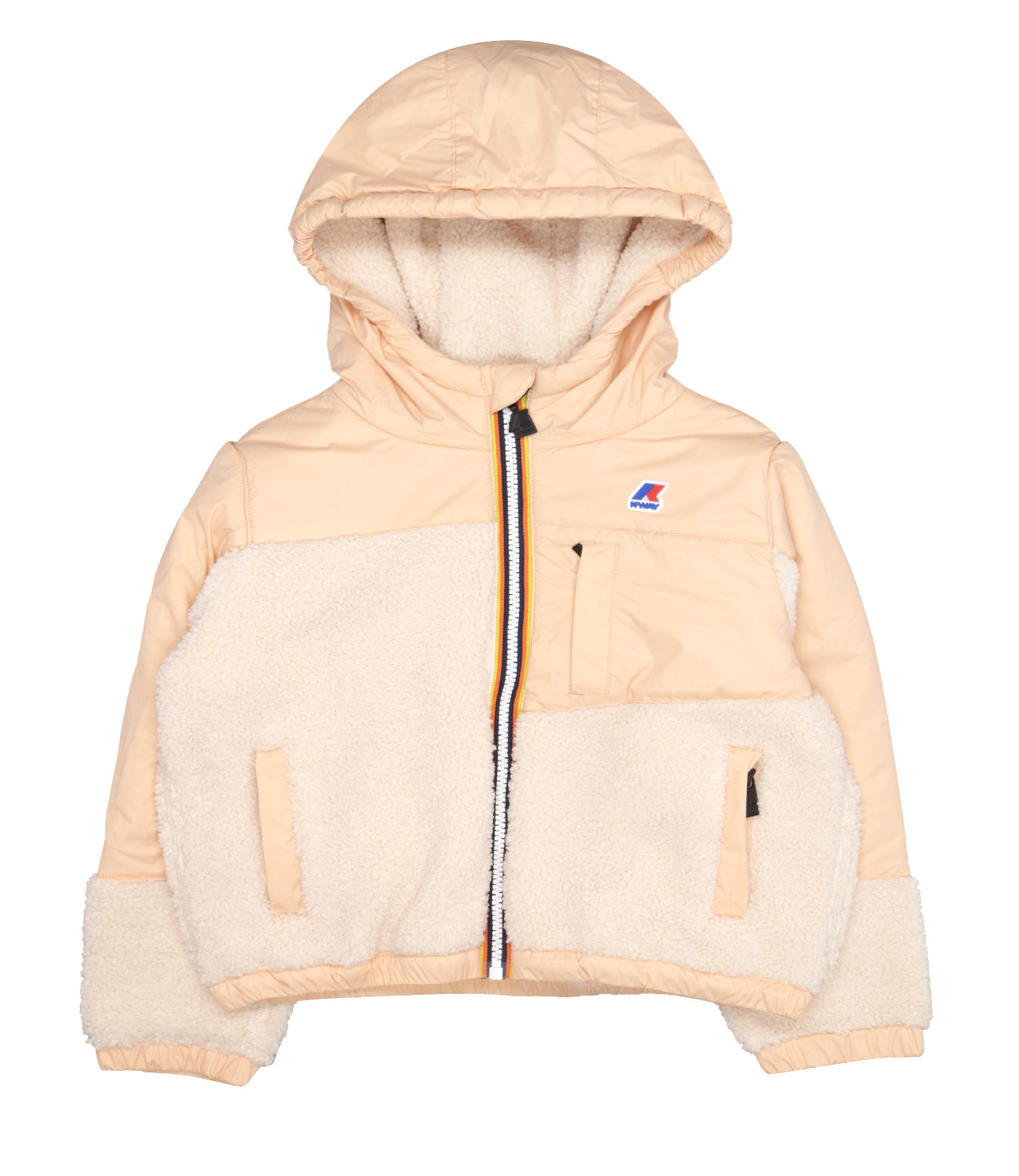 K-Way Kids | Ecru and Salmon Jacket