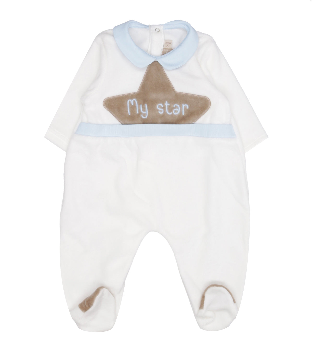 La Stupenderia | Heavenly and White Sleepsuit