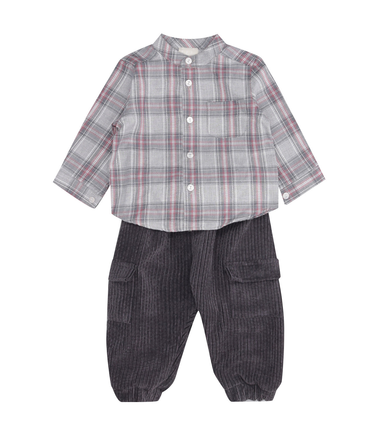 Lalalù | Grey Shirt and Trousers Set