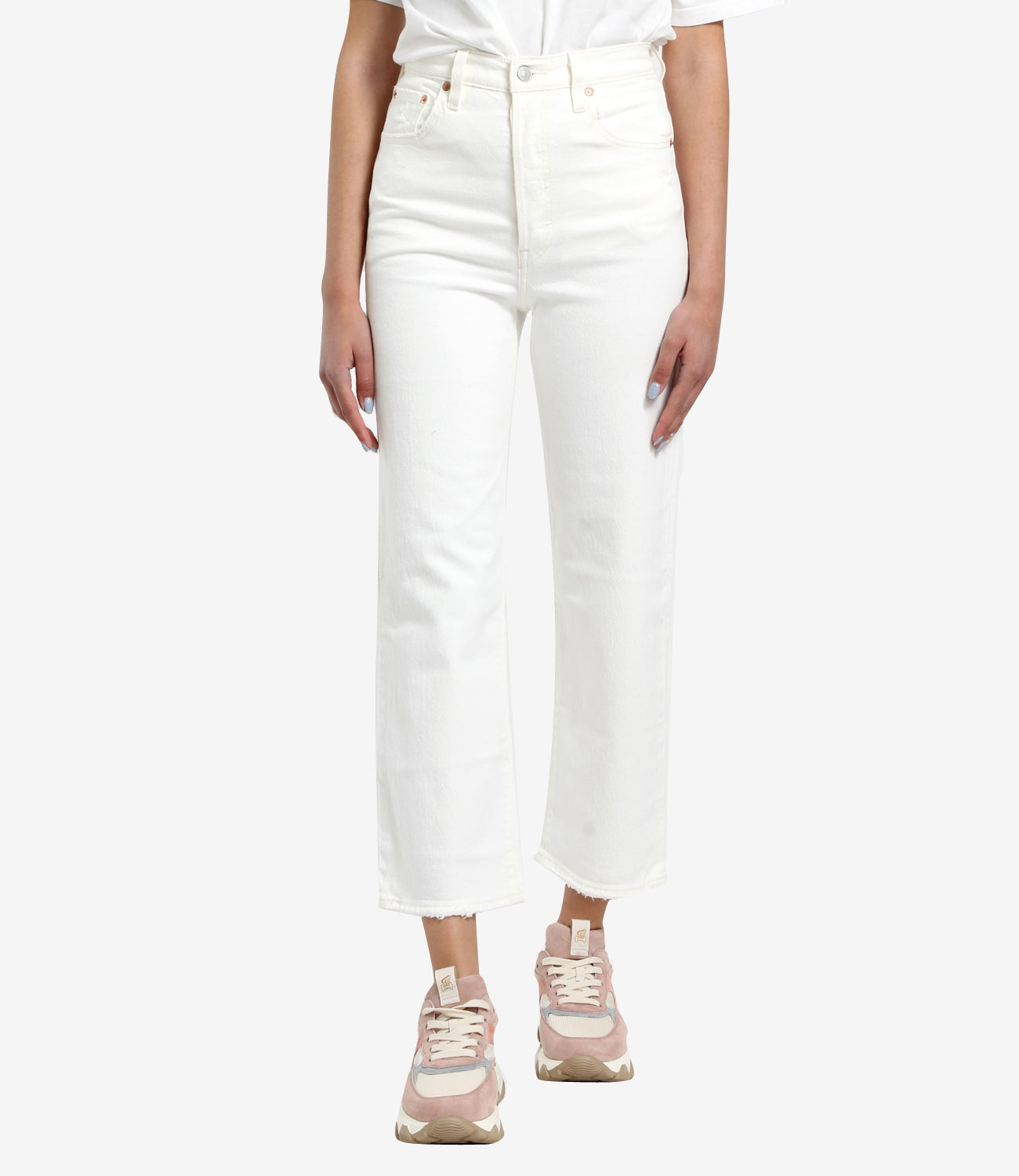 Levis | Jeans Ribcage Straight Ankle Cloud Over Bianco