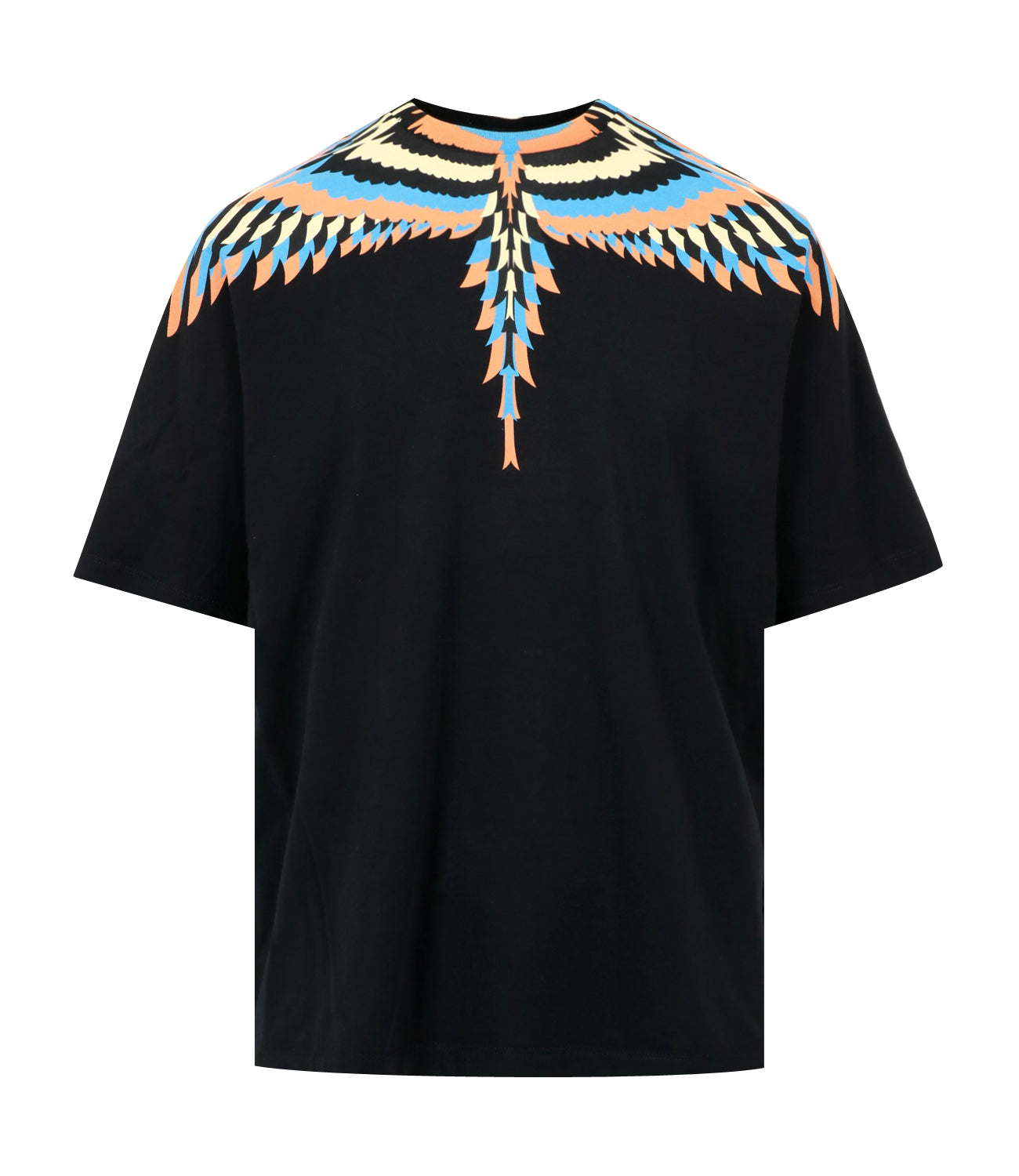 Marcelo Burlon | T-Shirt Optical Wings Nero e Salmone