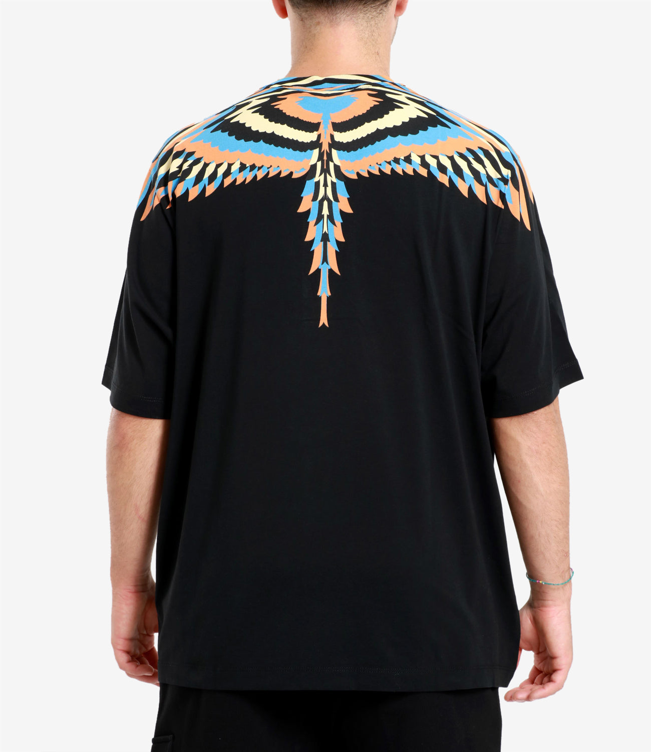 Marcelo Burlon | T-Shirt Optical Wings Nero e Salmone