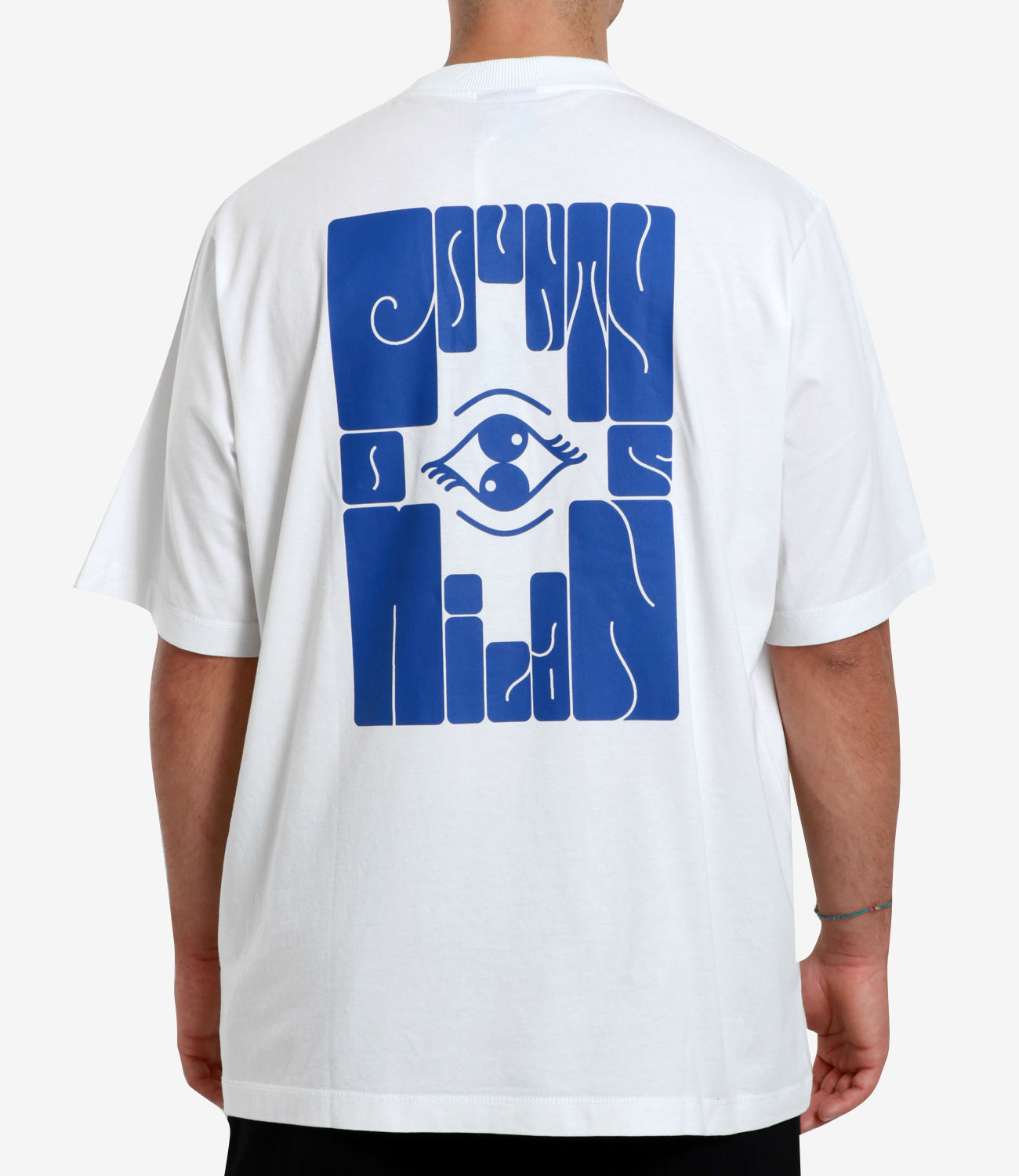 Marcelo Burlon | T-Shirt Poster Eye Bianco e Blu