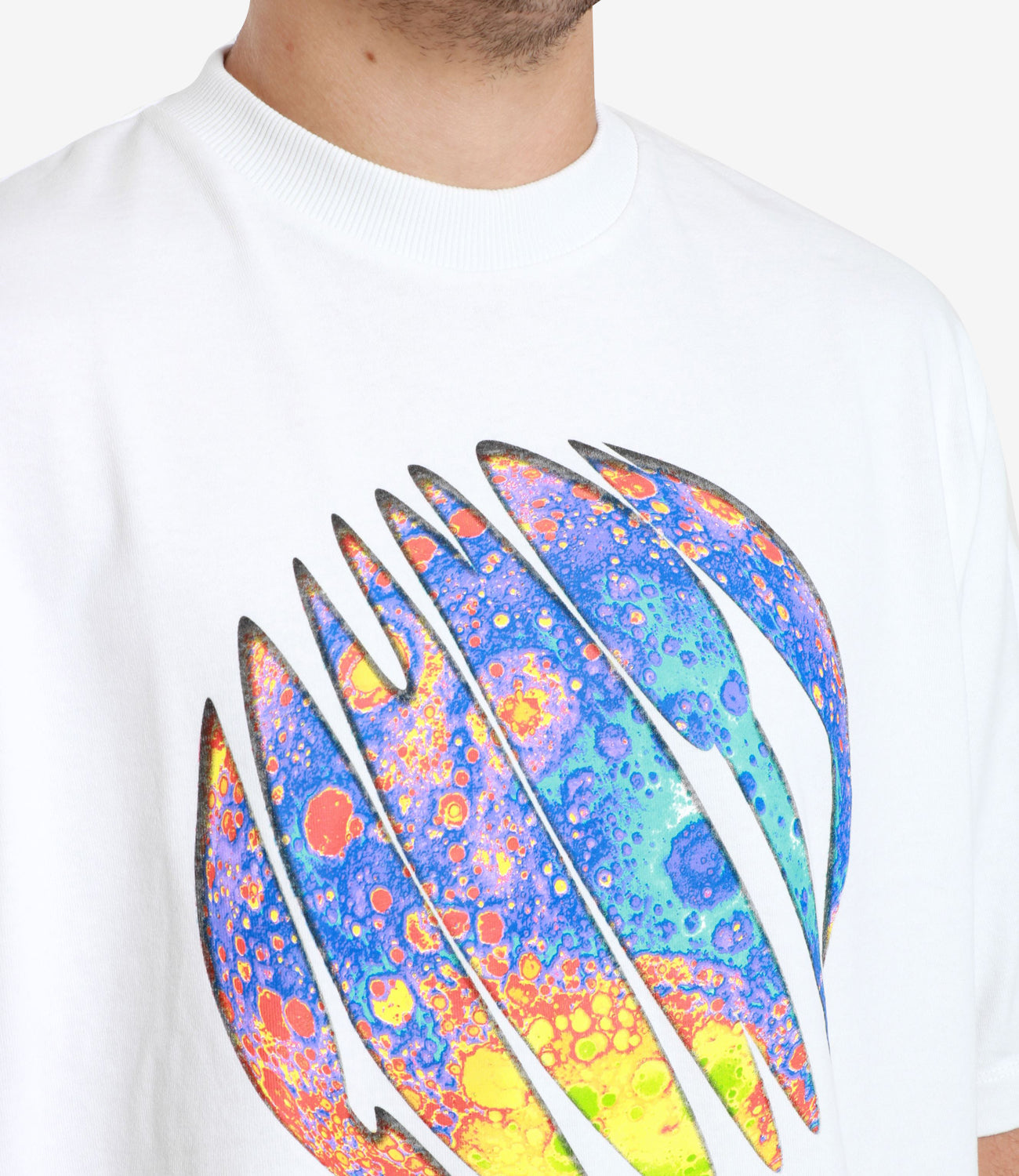 Marcelo Burlon | T-Shirt County Lunar Bianco e Celeste