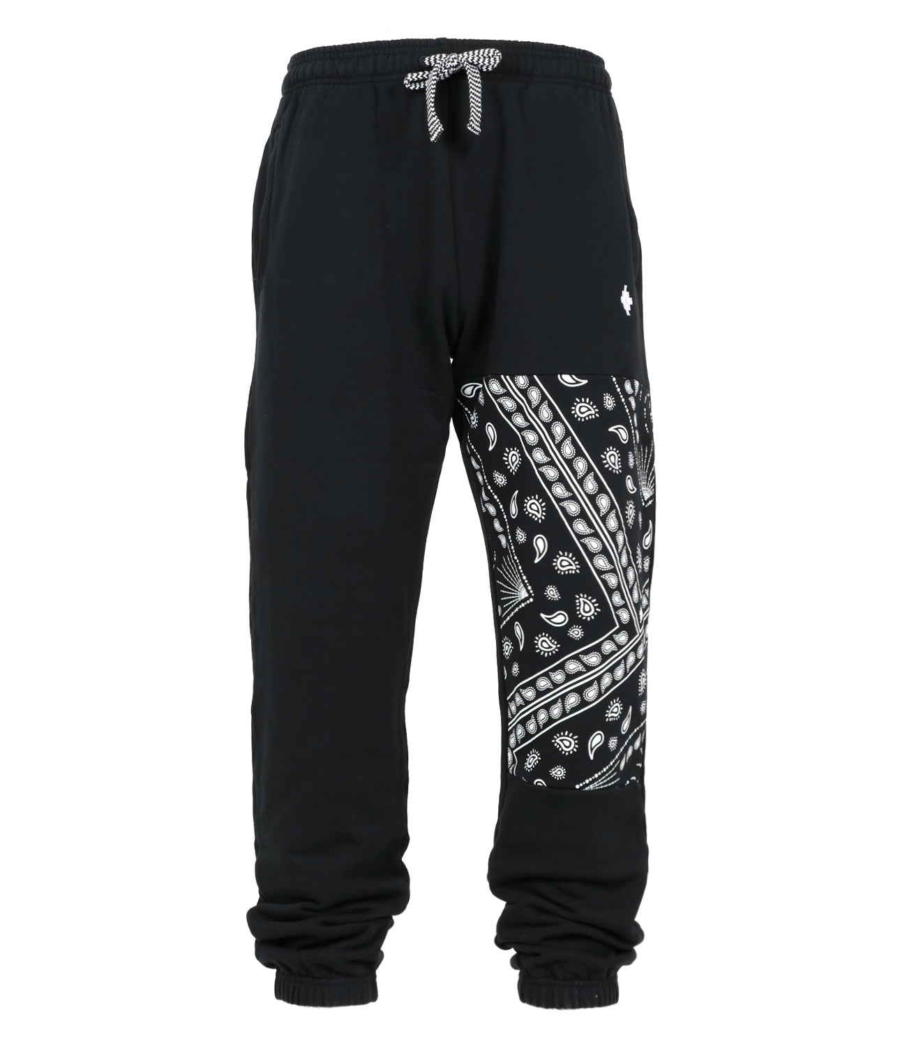 Marcelo Burlon | Pantalone Sportivo Bandana Relax Nero e Bianco