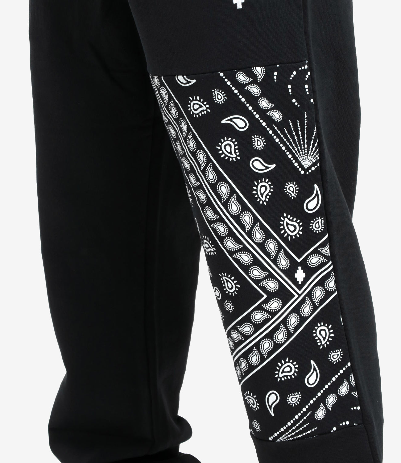 Marcelo Burlon | Pantalone Sportivo Bandana Relax Nero e Bianco