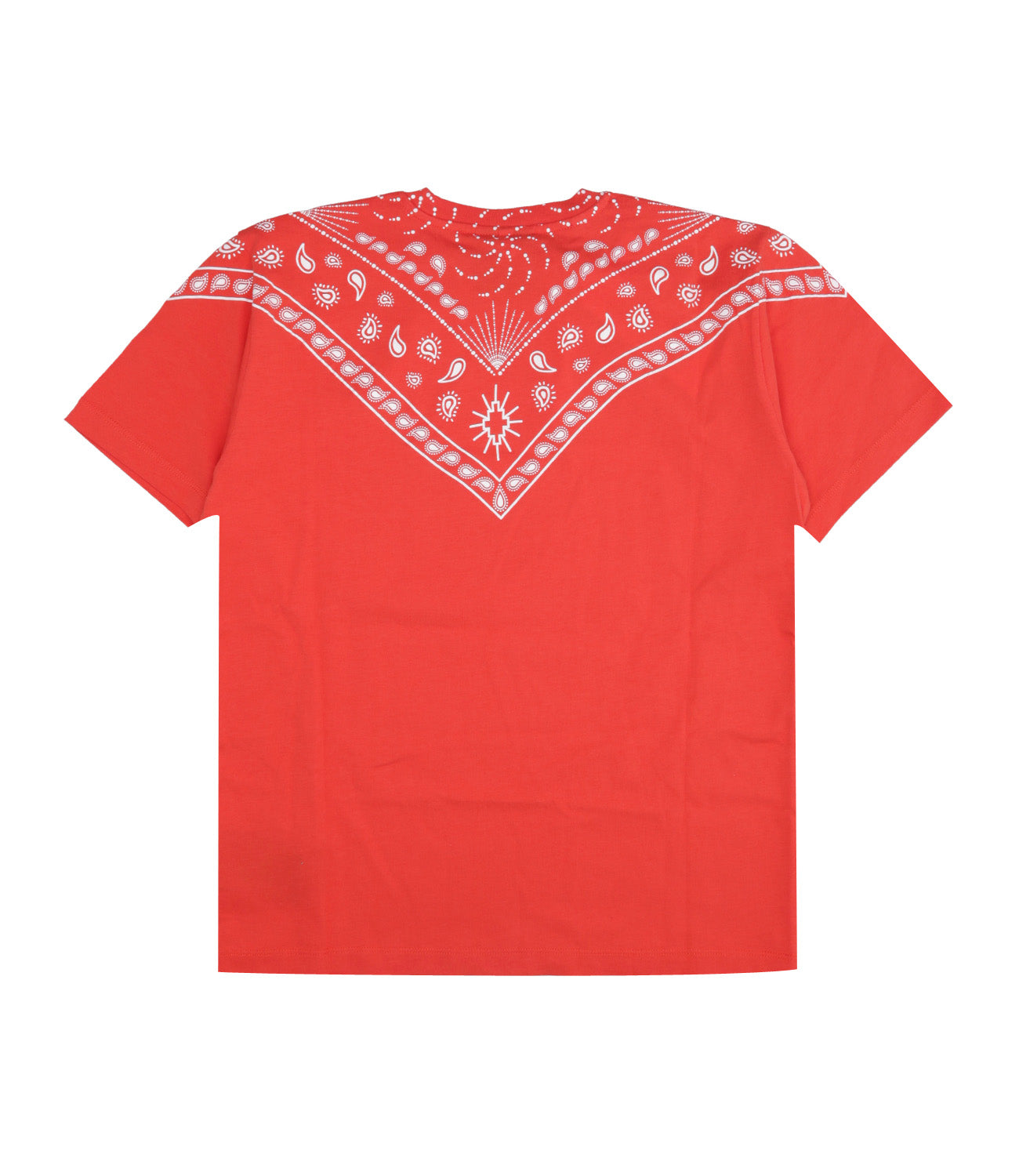 Marcelo Burlon Kids | T-Shirt Bandana Arancio e Bianco