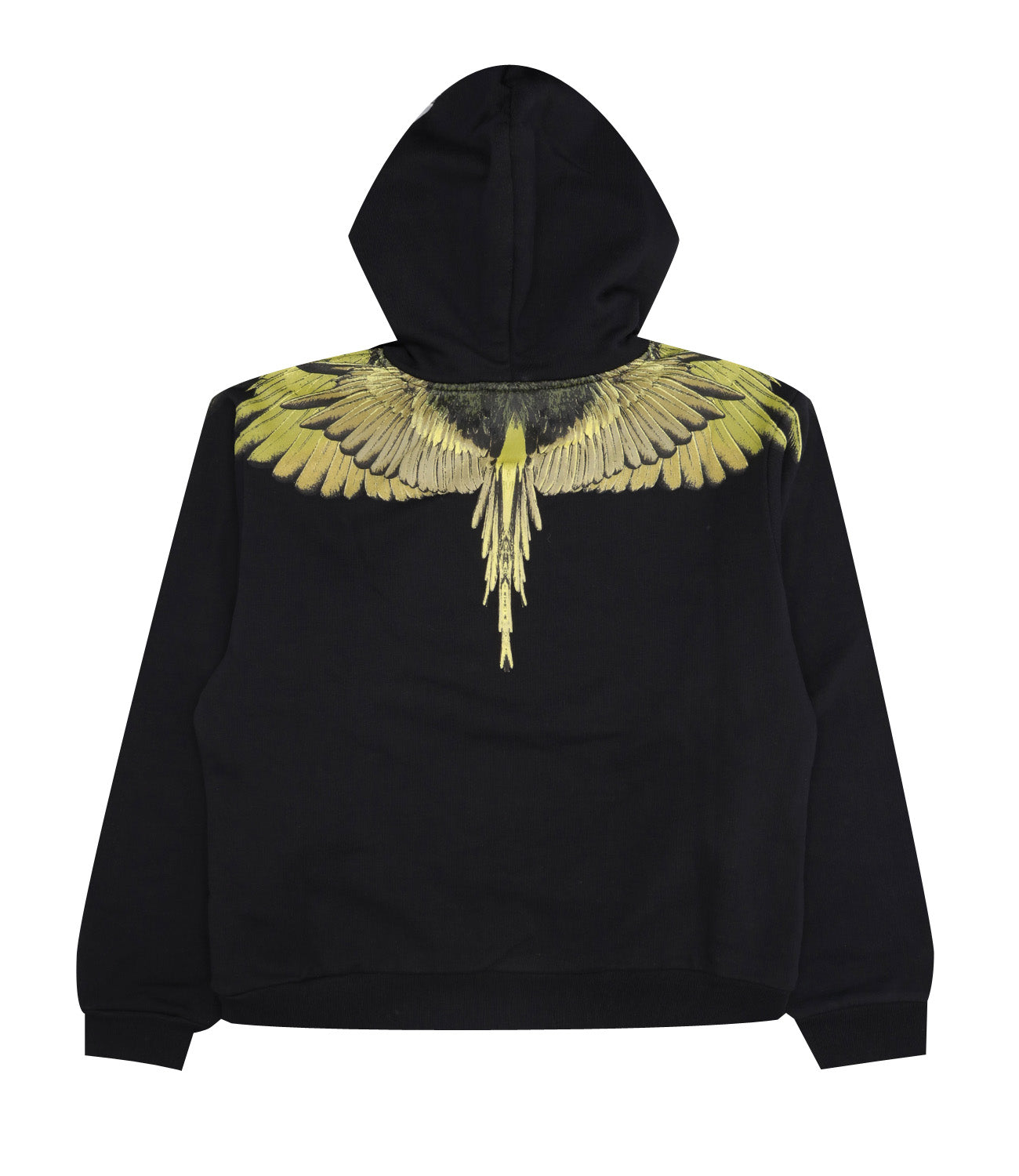 Marcelo Burlon Kids | Felpa Icon Wings Nero e Limone