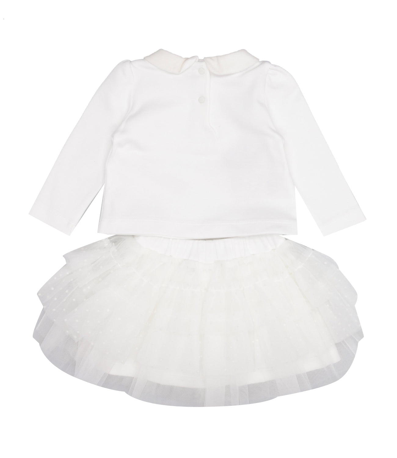 Miss Blumarine | Set Maglia e Gonna Bianco