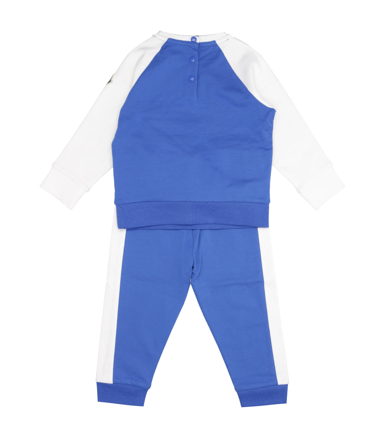 Moncler Junior | Tuta Blu royal e Bianco