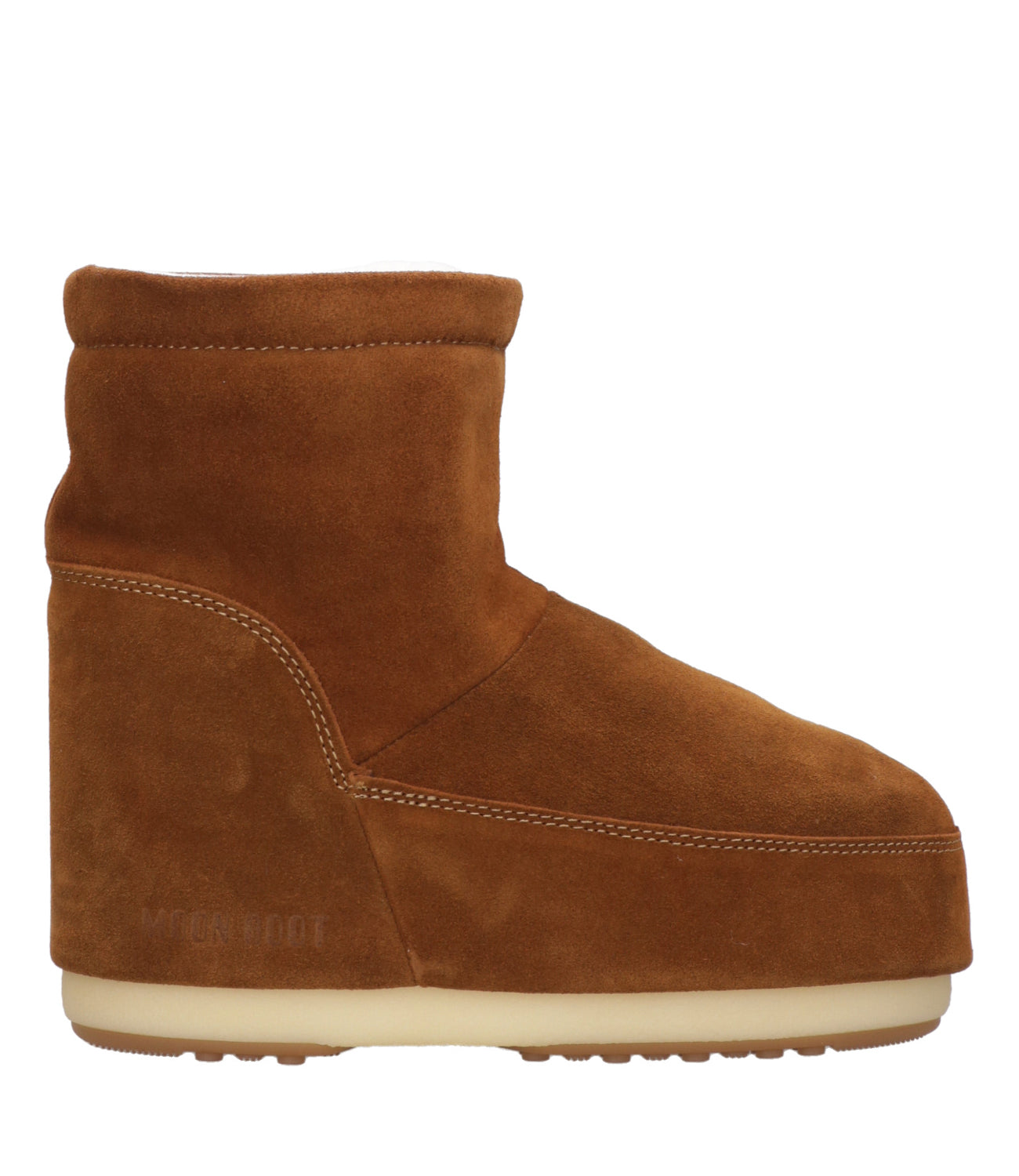 Moon Boot | Tronchetto MB Low Icon Nolace Suede Cognac