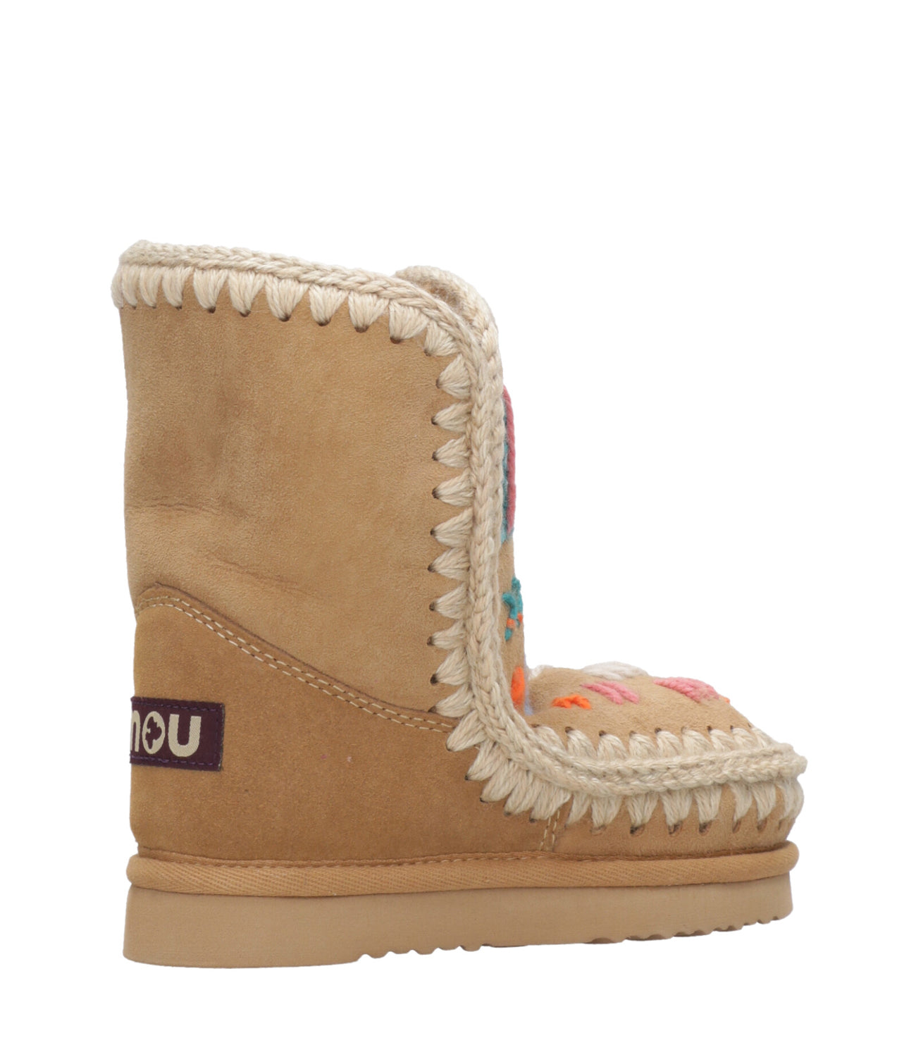 Mou Kids | Tronchetto Eskimo 04 Wool Embroidery Tabacco